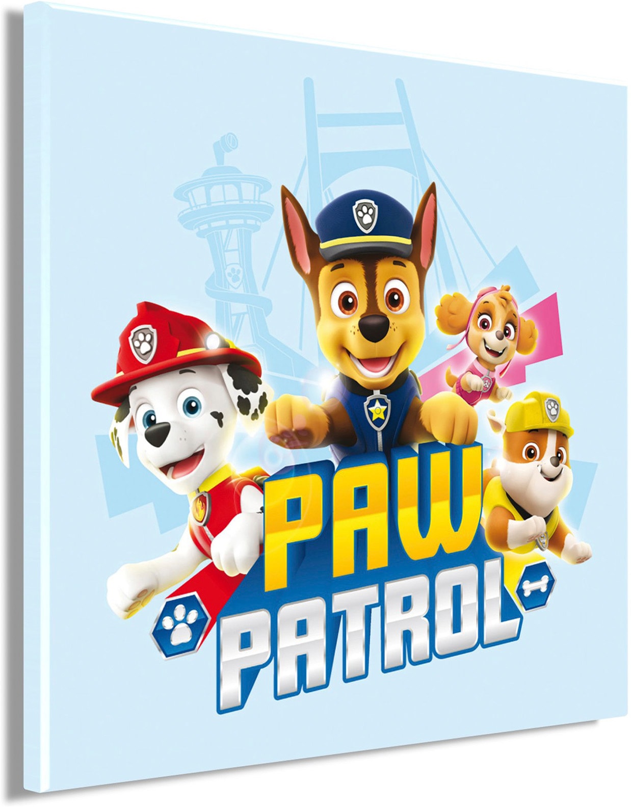 Bönninghoff Leinwandbild »Wandbild PAW PATROL 35x35 cm – Leinwandbild Keilrahmen Deko modern« Hunde | Paw Patrol 1 Stk. tlg. auf Keilrahmen gespannt