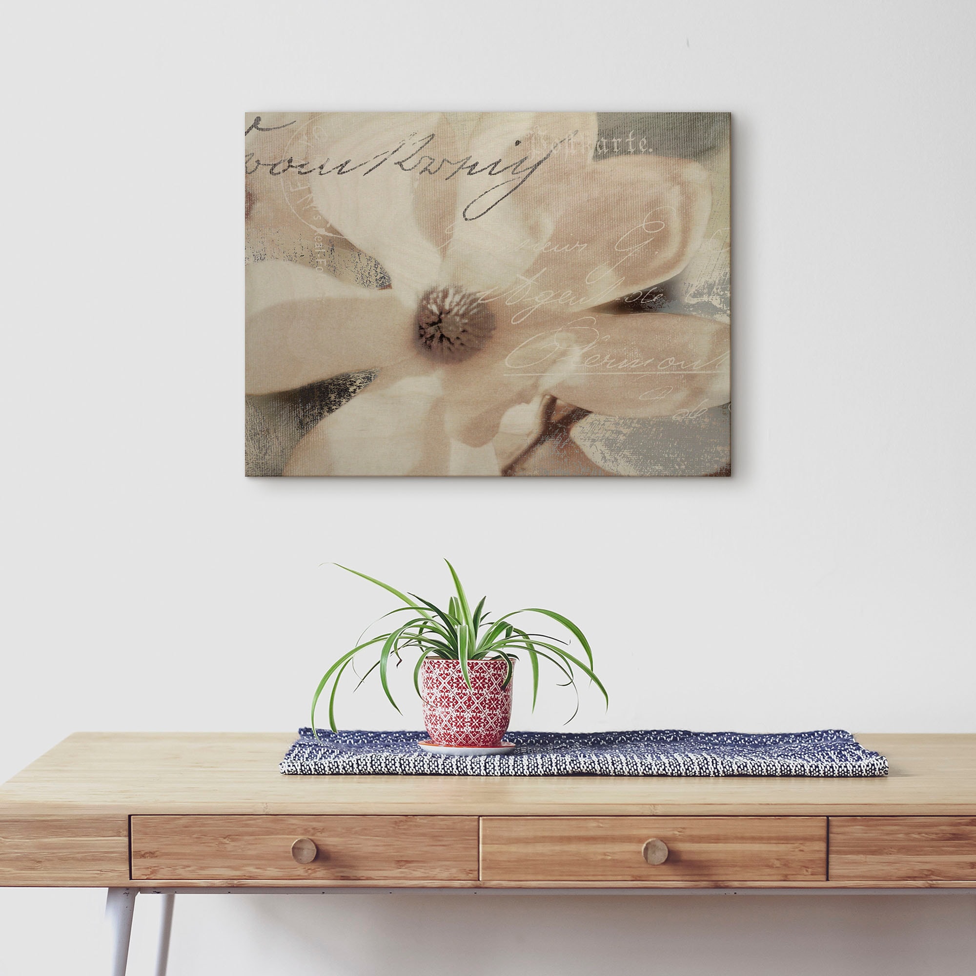 Artland Holzbild »Magnolie_Detail«, Pflanzen- & Blumenbilder, (1 St.)