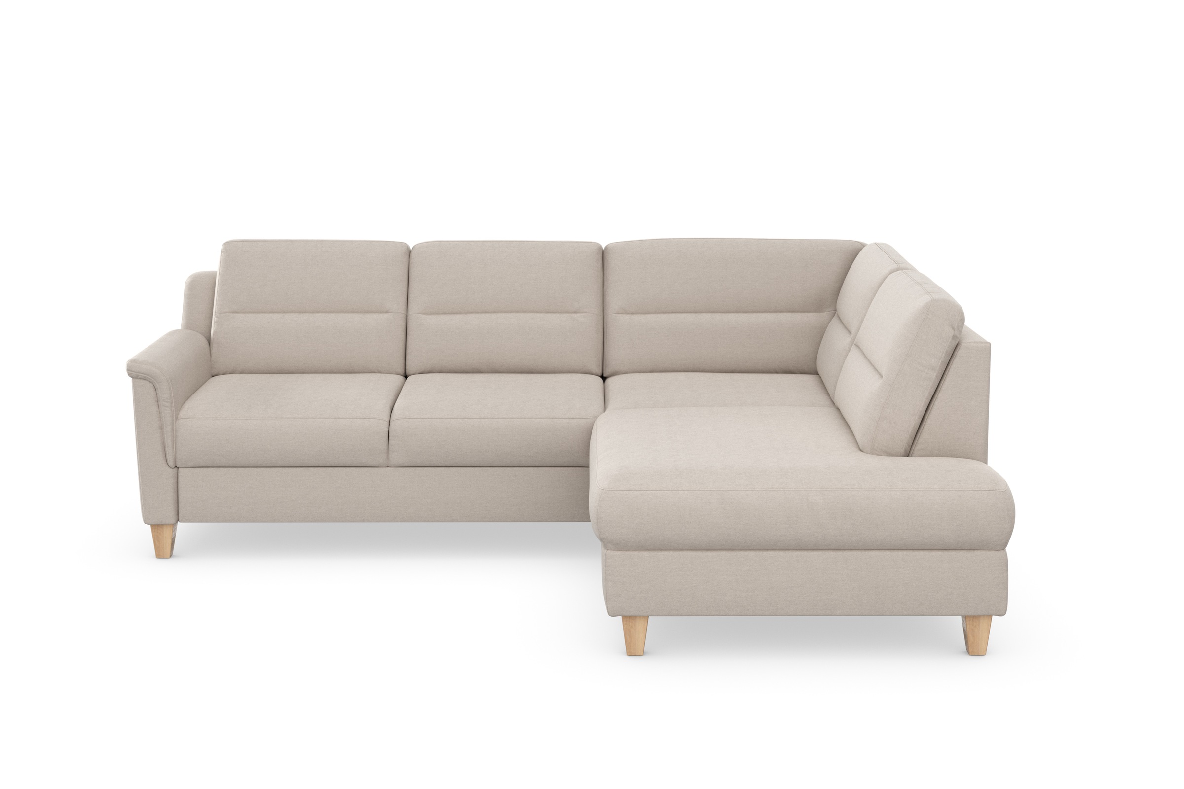 sit&more Ecksofa »Farö L-Form«, inklusive Federkern, wahlweise mit Bettfunktion und Bettkasten