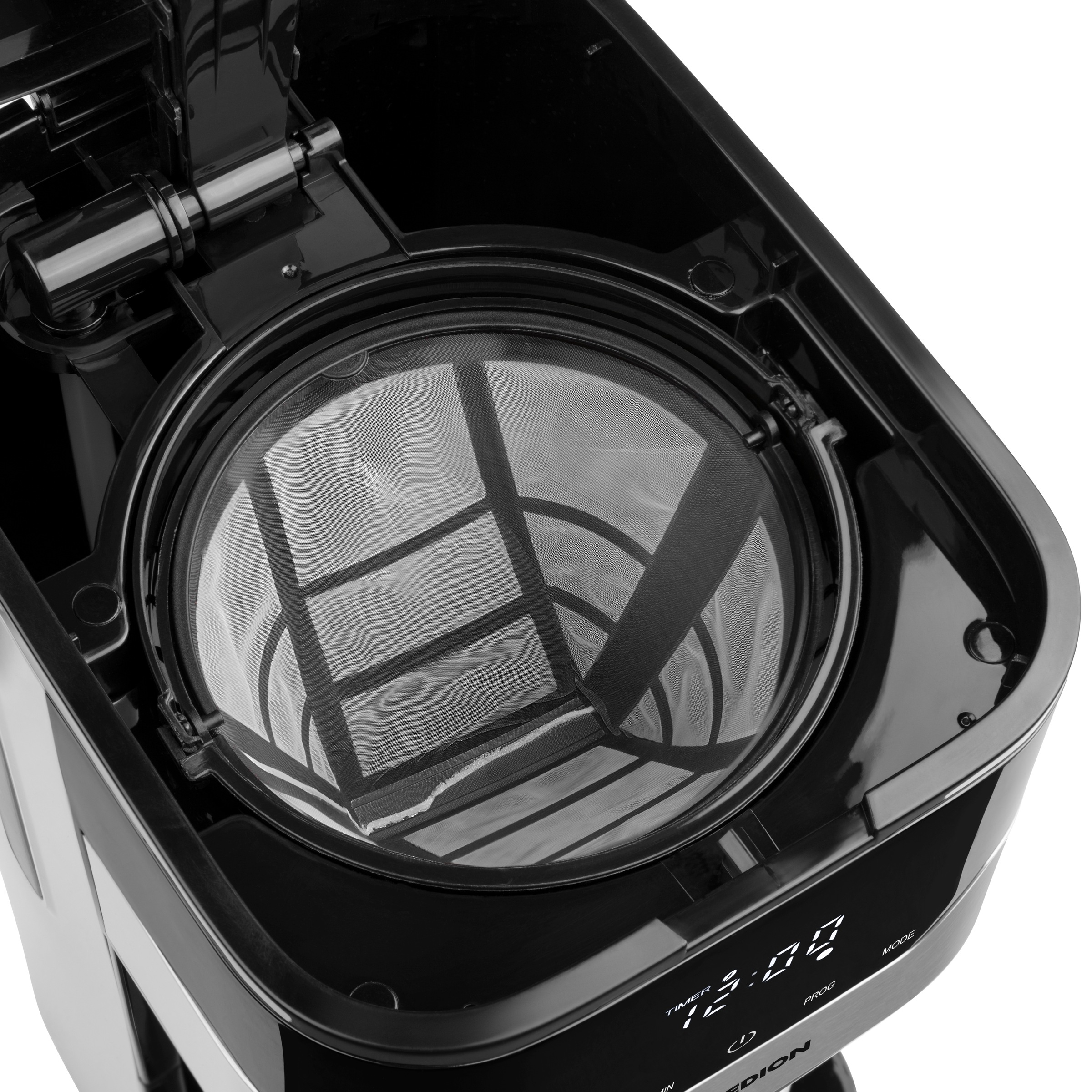 Medion® Filterkaffeemaschine »MD 18458, Aromawahlschalter mit 3 Stufen, 1,2 L Edelstahlkanne, Timer«, 1,2 l Kaffeekanne, Papierfilter, 1x4, Wasserstandsanzeige, Tropfstopp