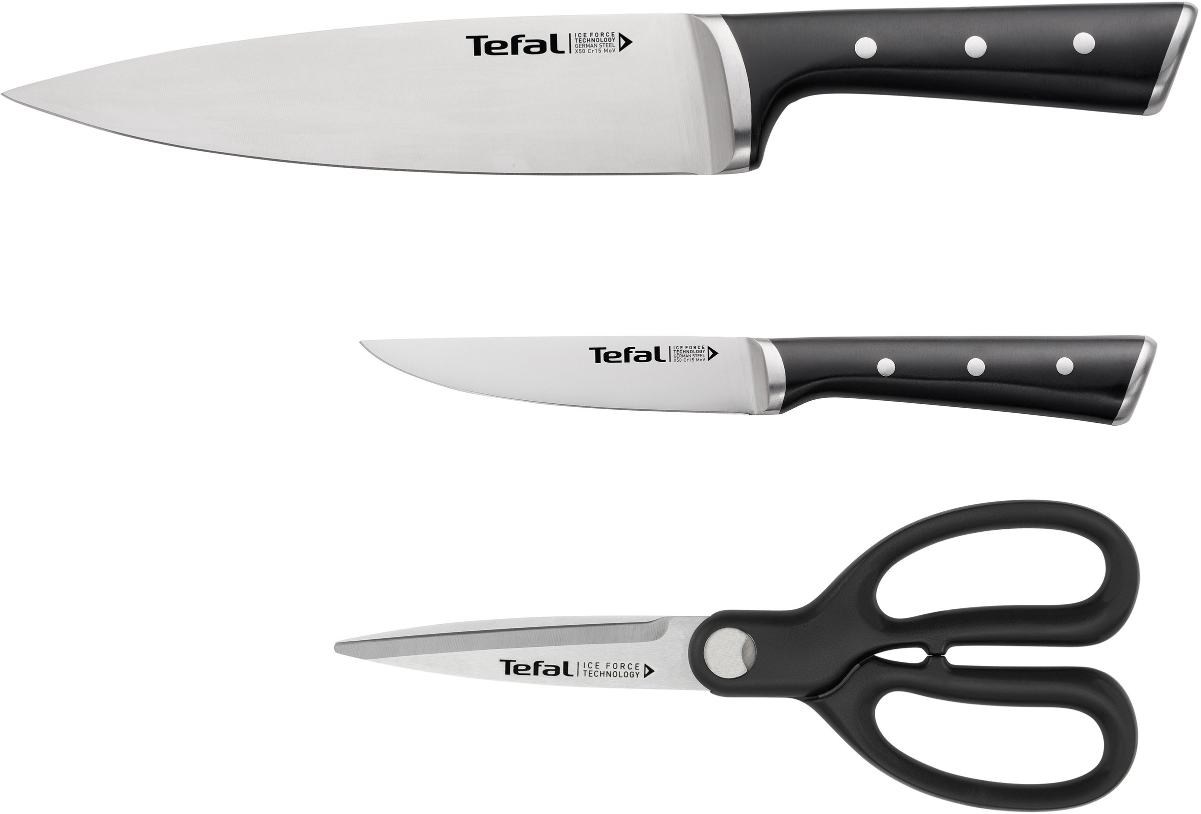 Tefal Messer-Set »K232S355 Ice Force« Edelstahl, lang anhaltende Schneidlei günstig online kaufen