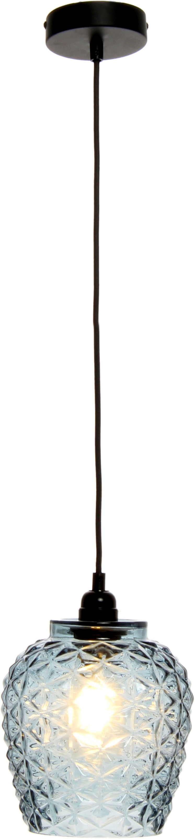 KAYOOM Hängeleuchte »Vila« E27 1 Stk. handgefertigt, modern blau