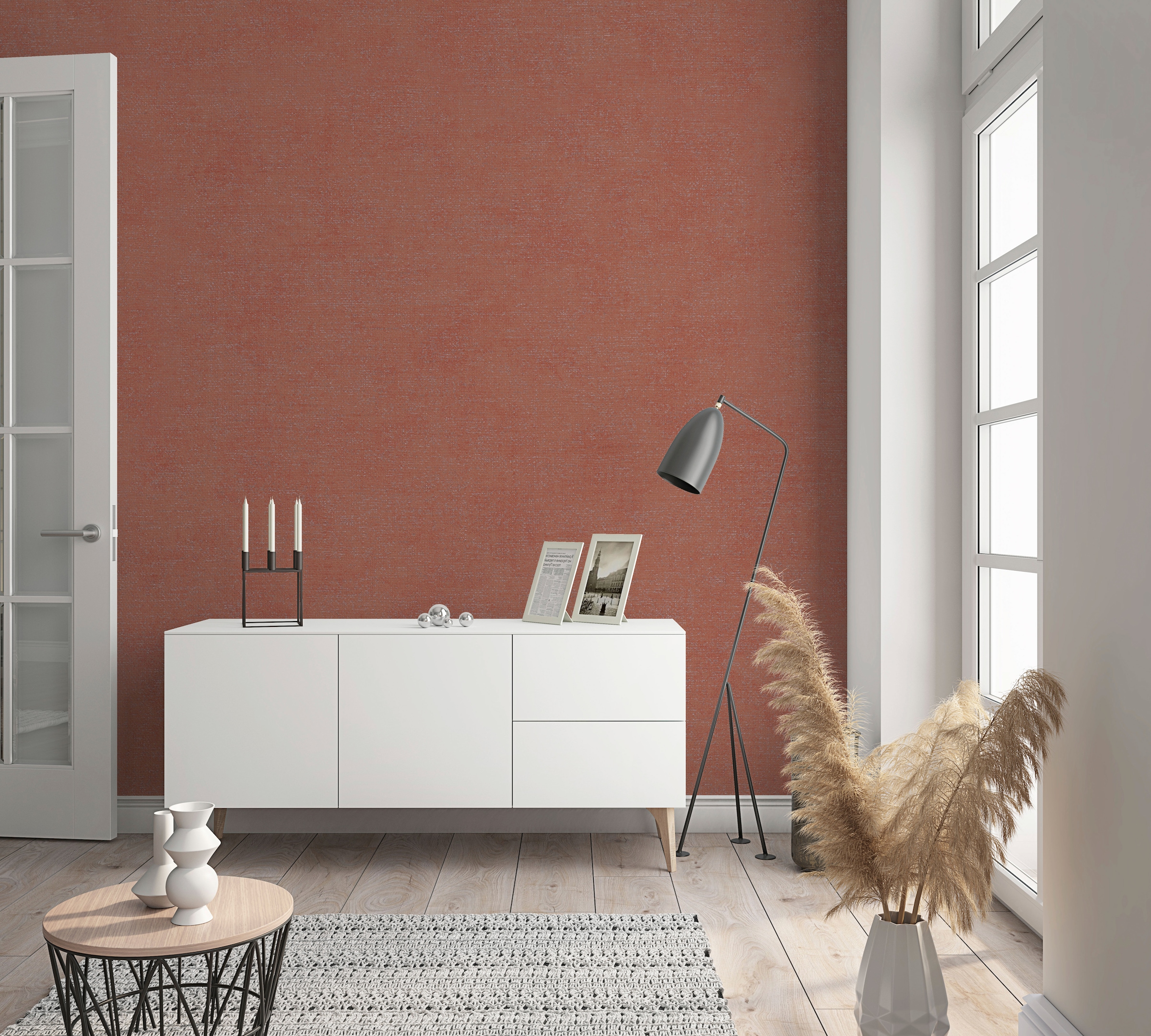 Marburg Vliestapete, uni, moderne Tapete für Wohnzimmer Schlafzimmer Küche