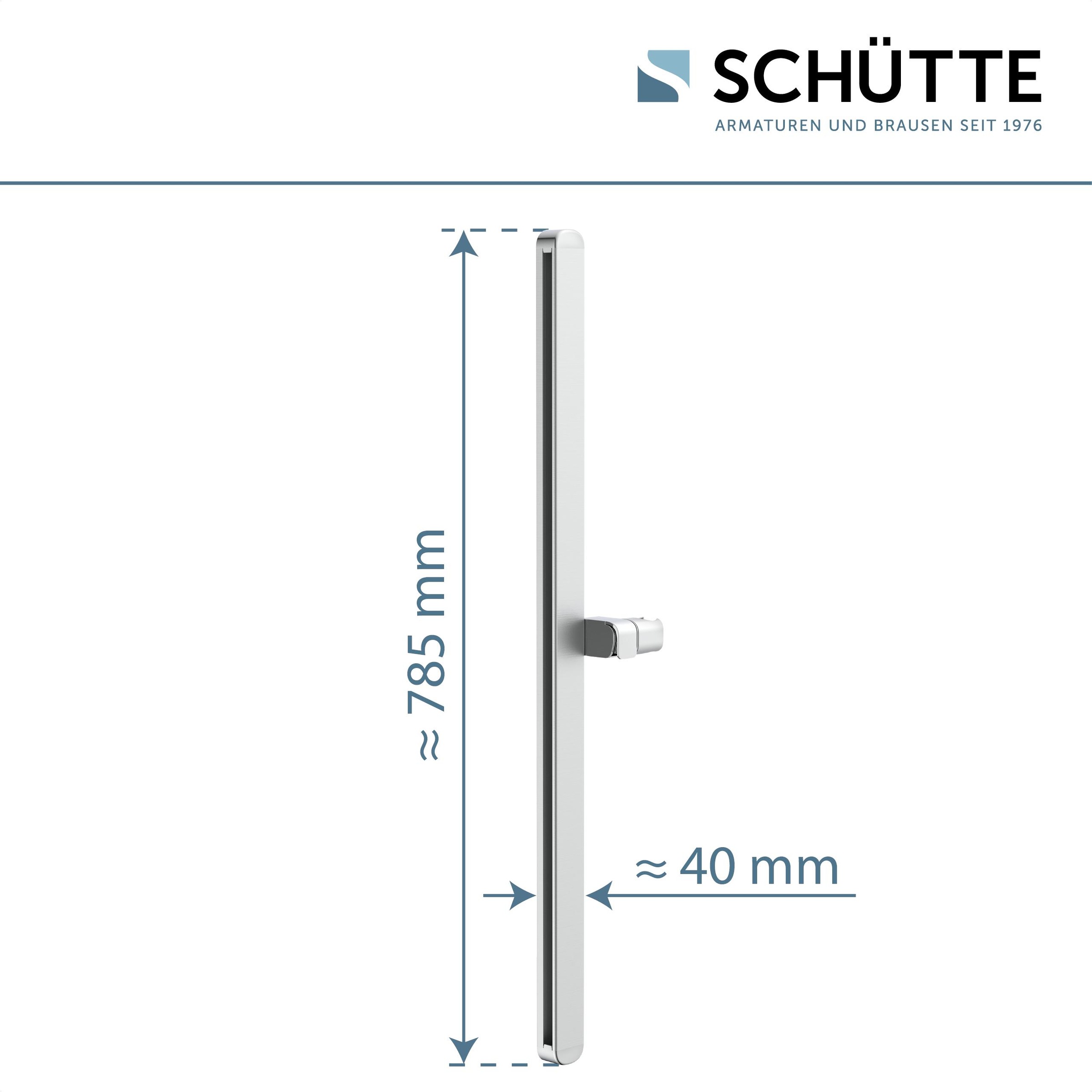 Schütte Duschstange »KARIBIK« Komplett-Set, Inklusive Befestigungsmaterial,  Hochwertige Brausestange mit Design-Brausehalter