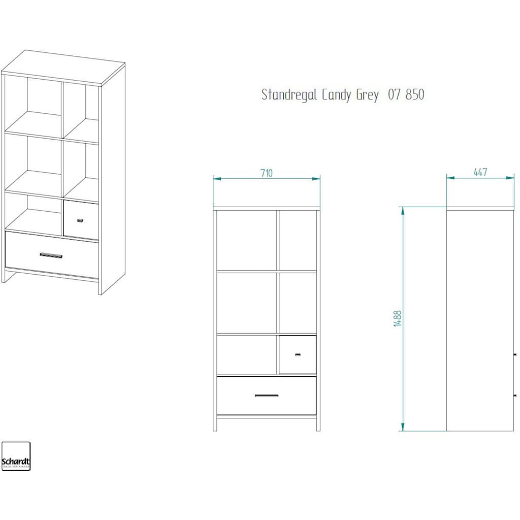 Schardt Kinderregal »Candy Grey«