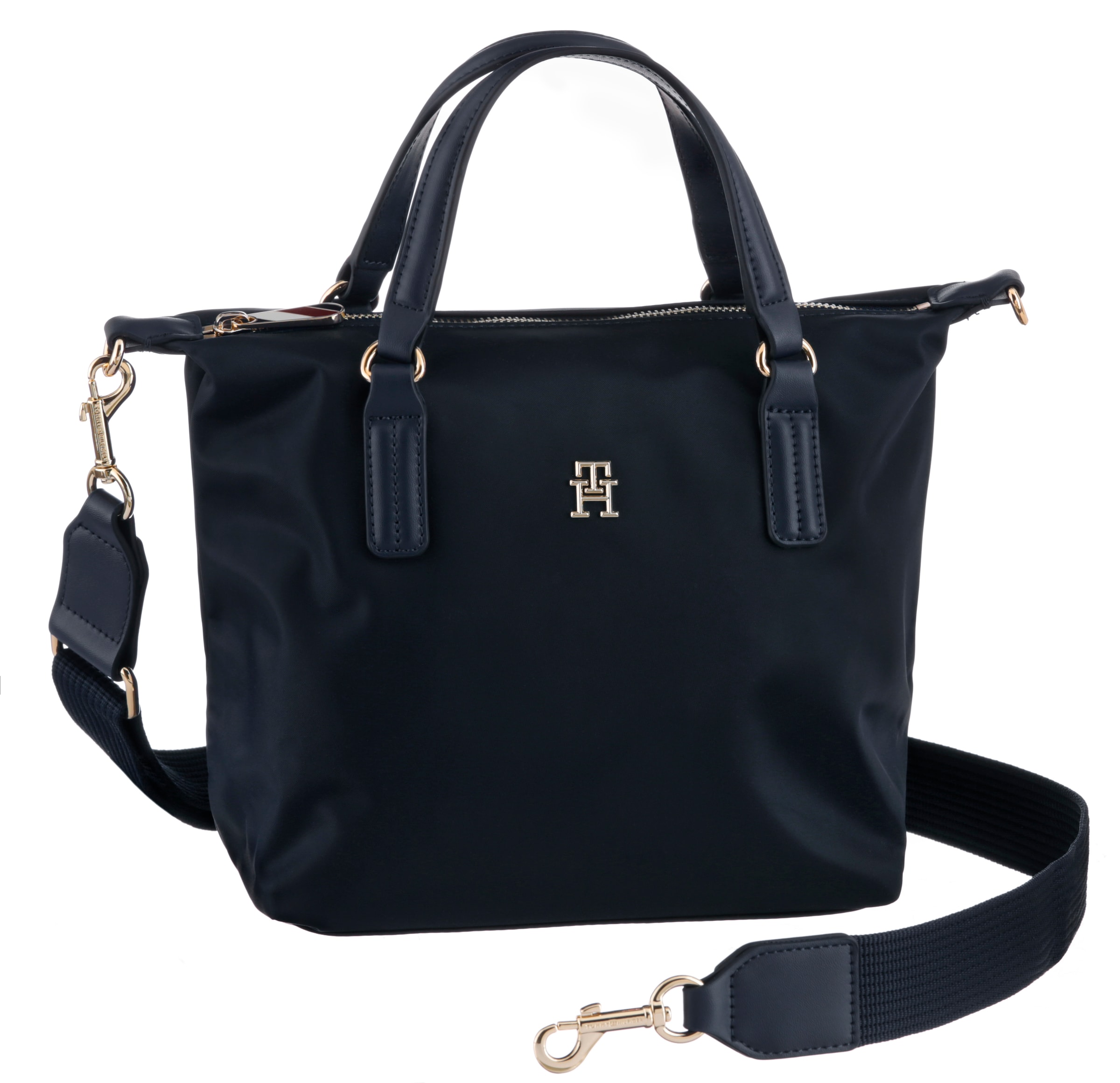 Henkeltasche »POPPY NEW SMALL TOTE«, mit Markenemblem vorne