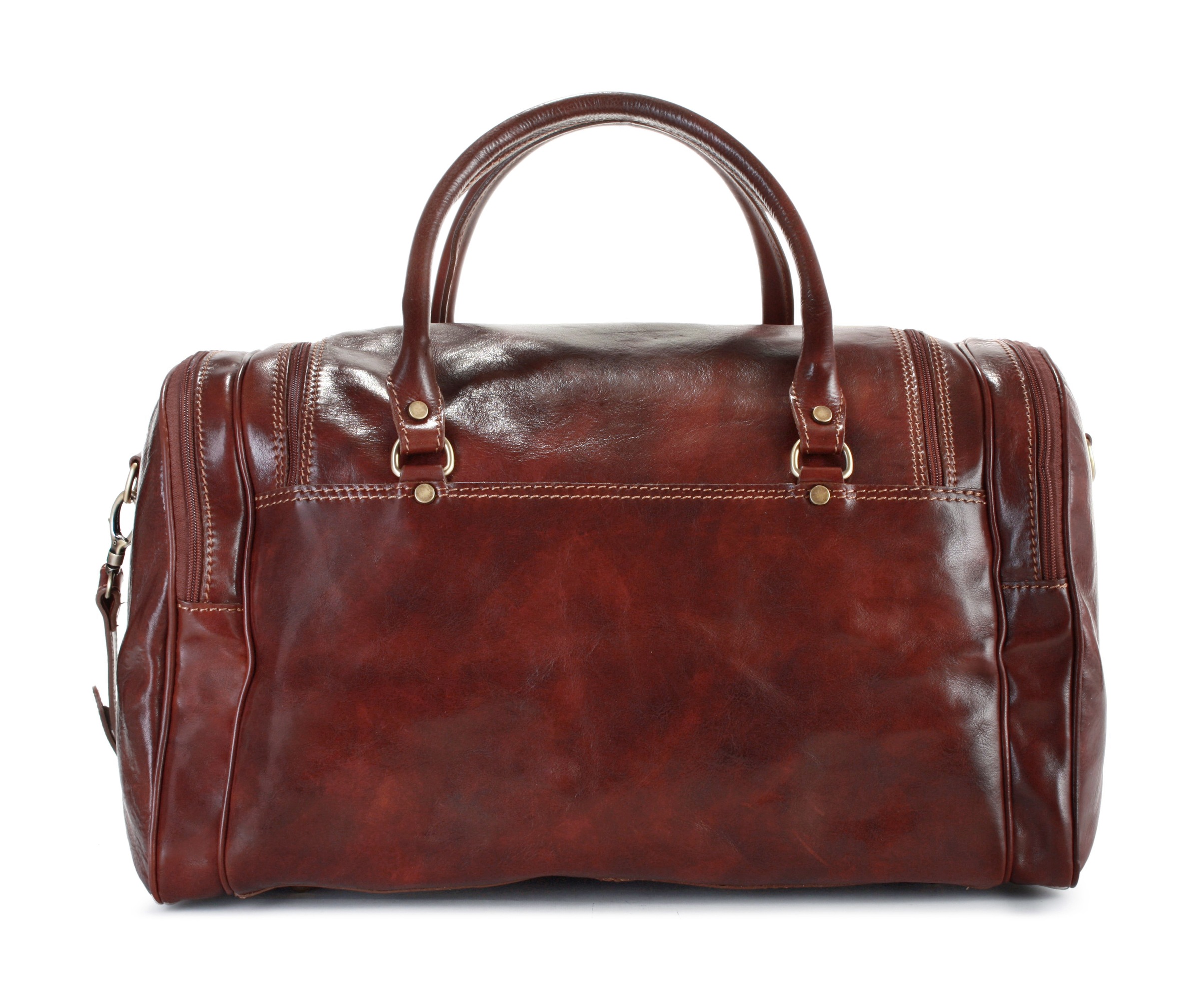 Piké Reisetasche, echt Leder, Made in Italy