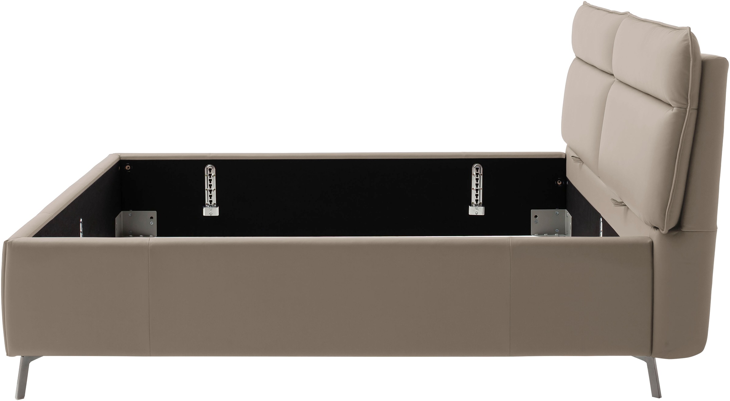 Home affaire Polsterbett »Cozy Town, Kopfteilverstellung, wahweise Überlänge, Breite 140-200 cm« inkl. 7-fache Einlegetiefenverstellung & saugroboterfreundliche Höhe