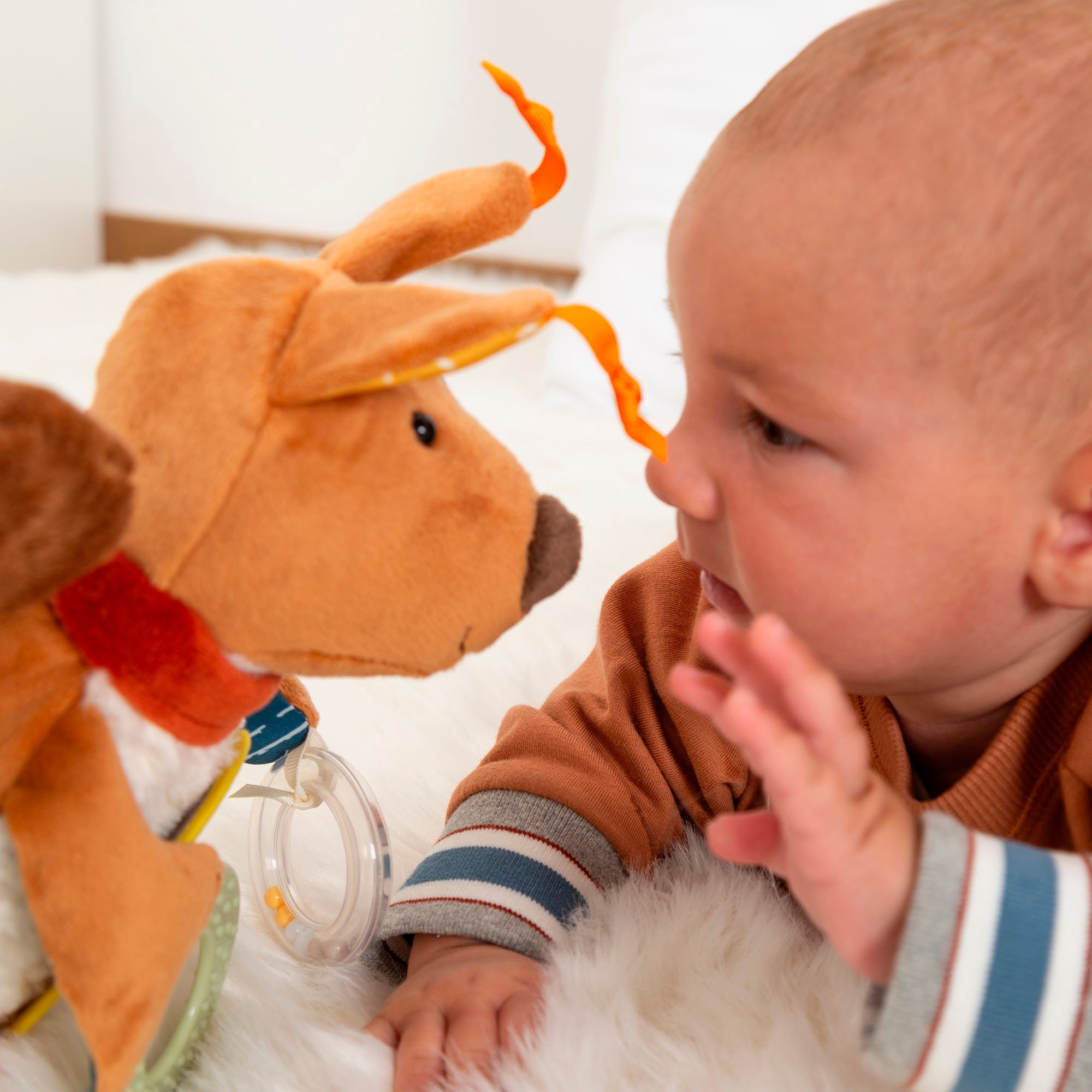 Sigikid Greifspielzeug »PlayQ, Yellow, Aktiv-Eichhörnchen«