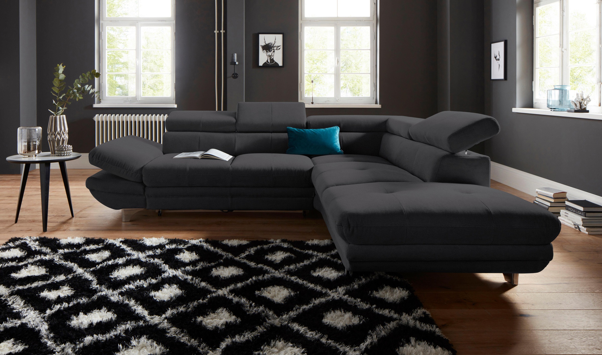 COTTA Ecksofa "Enterprise L-Form", mit Arm- & Kopfteilverstellung, wahlweis günstig online kaufen