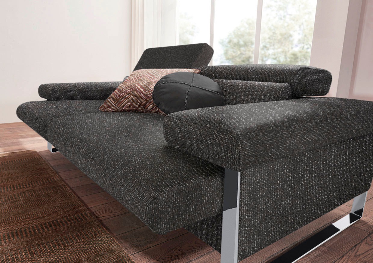 W.SCHILLIG 2-Sitzer »finn«, German Design Award 2016, Fußgestell Chrom glänzend, Breite 230 cm
