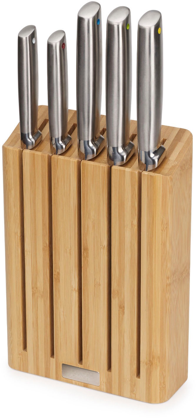 Joseph Joseph Messer-Set »Elevate Steel Knives Bamboo« rutschfest, Bambus, günstig online kaufen