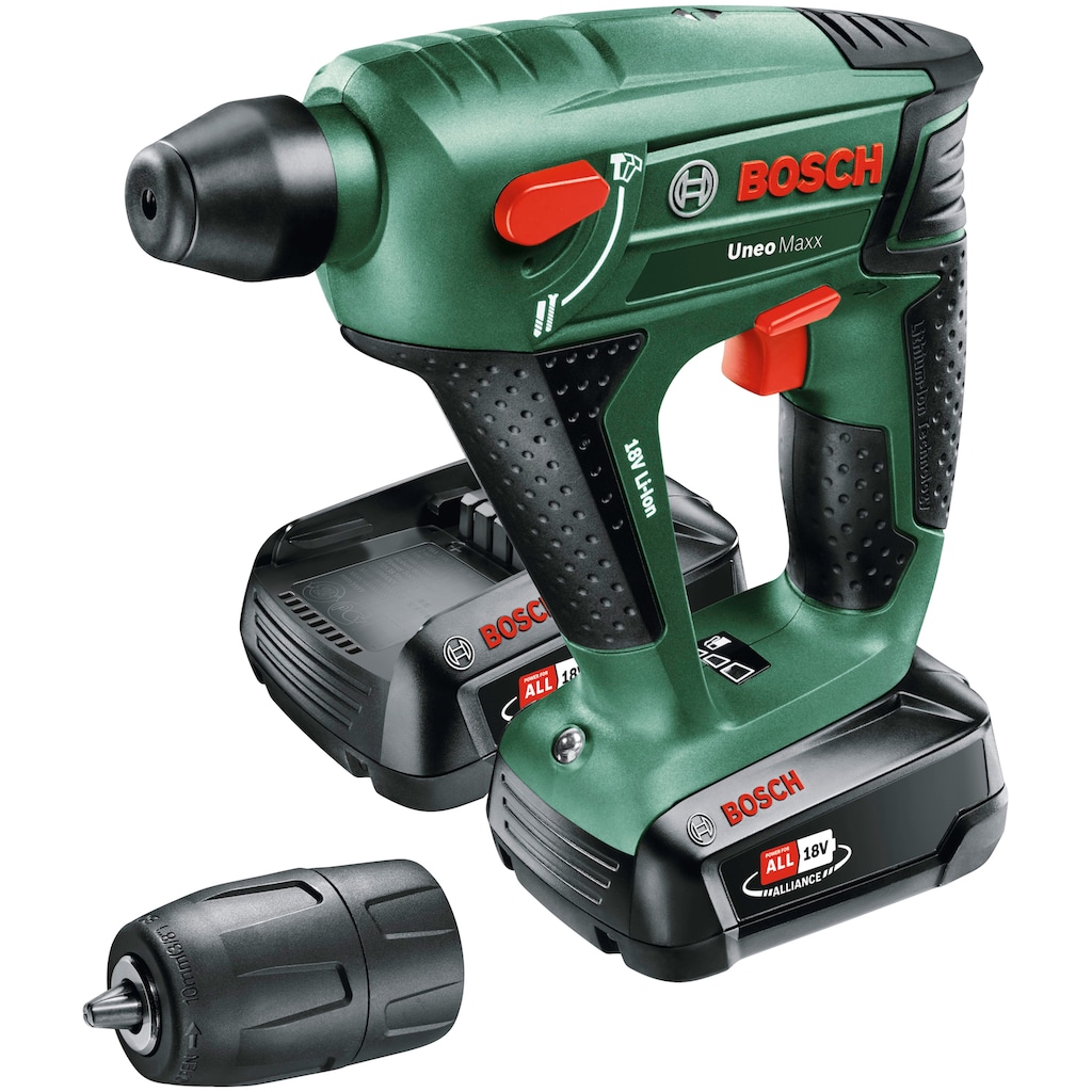 Bosch Home & Garden Akku-Bohrhammer »Uneo Maxx«, (Set)