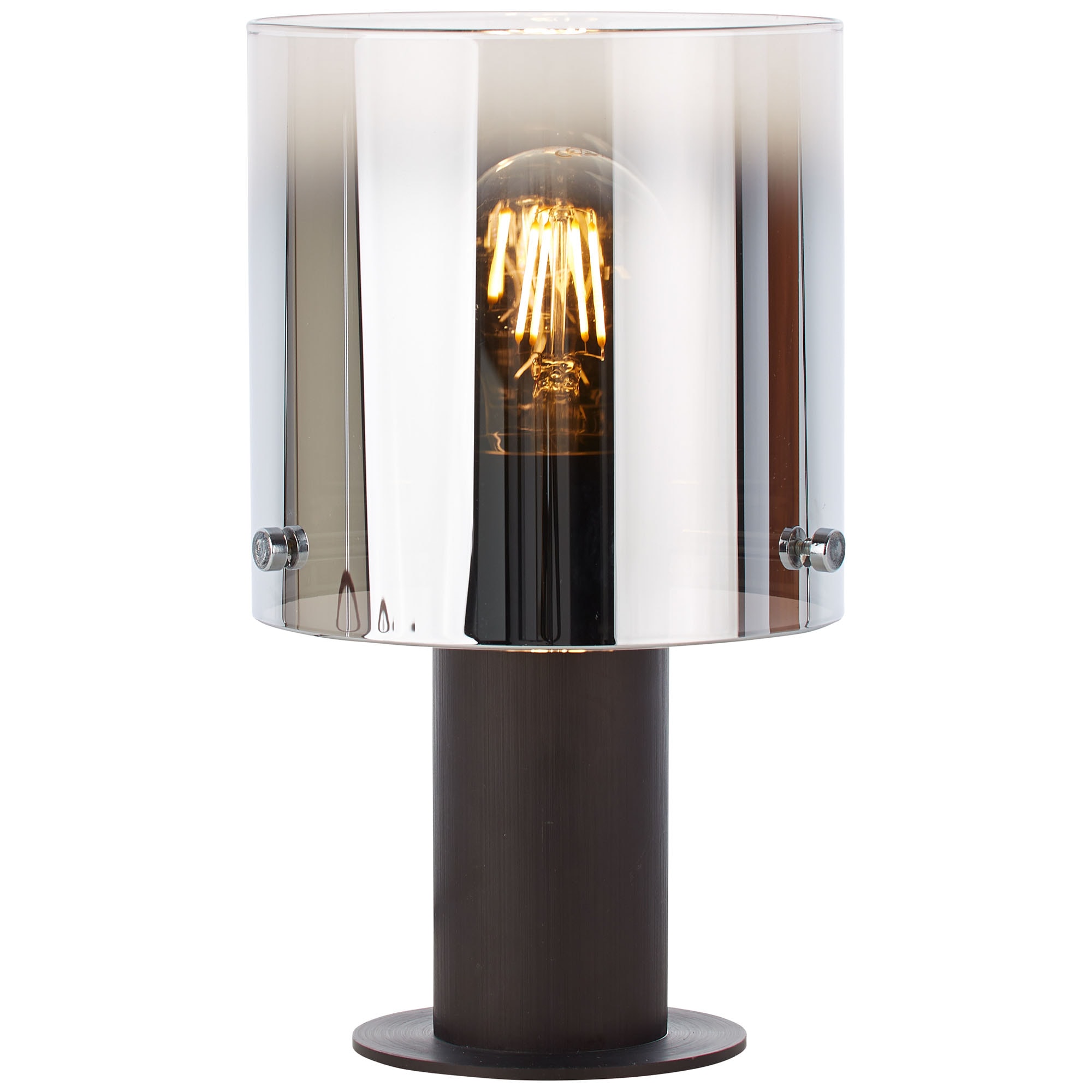 Brilliant Tischleuchte »Beth«, 1 flammig, Leuchtmittel E27 | ohne Leuchtmittel, Tischlampe Kaffee/rauchglas