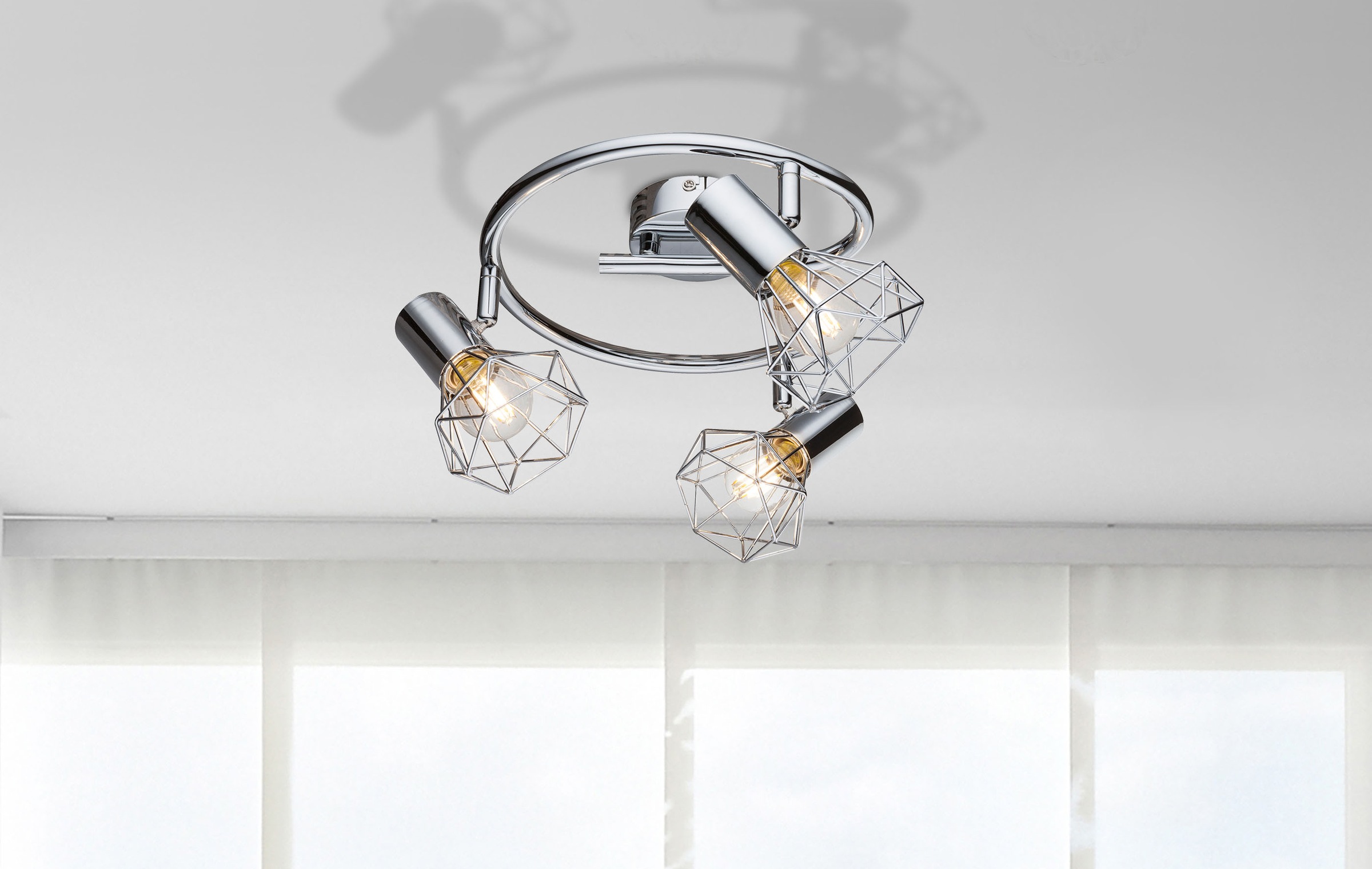 GLOBO LIGHTING Deckenstrahler »XARA I«, Leuchtmittel E14 | ohne Leuchtmittel, Deckenstrahler/Metall/Flur/Wohnzimmer/Schlafzimmer