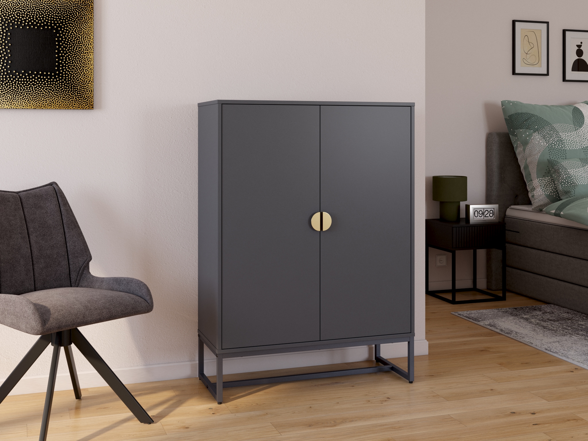 LeGer Home by Lena Gercke Bild »Abstract« Abstrakt 1 Stk. tlg. Poster, beige, gerahmt, minimalistisch