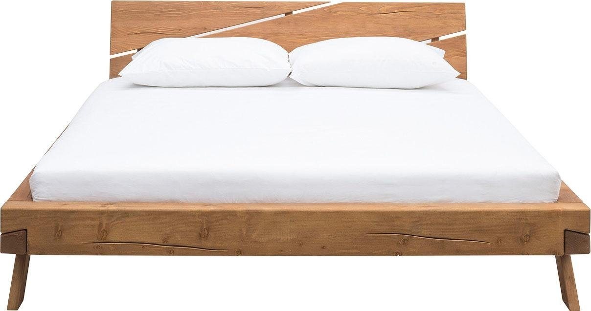 SalesFever Massivholzbett »Eik Naturbelassenes Massivholzbett«, Urige Elega günstig online kaufen
