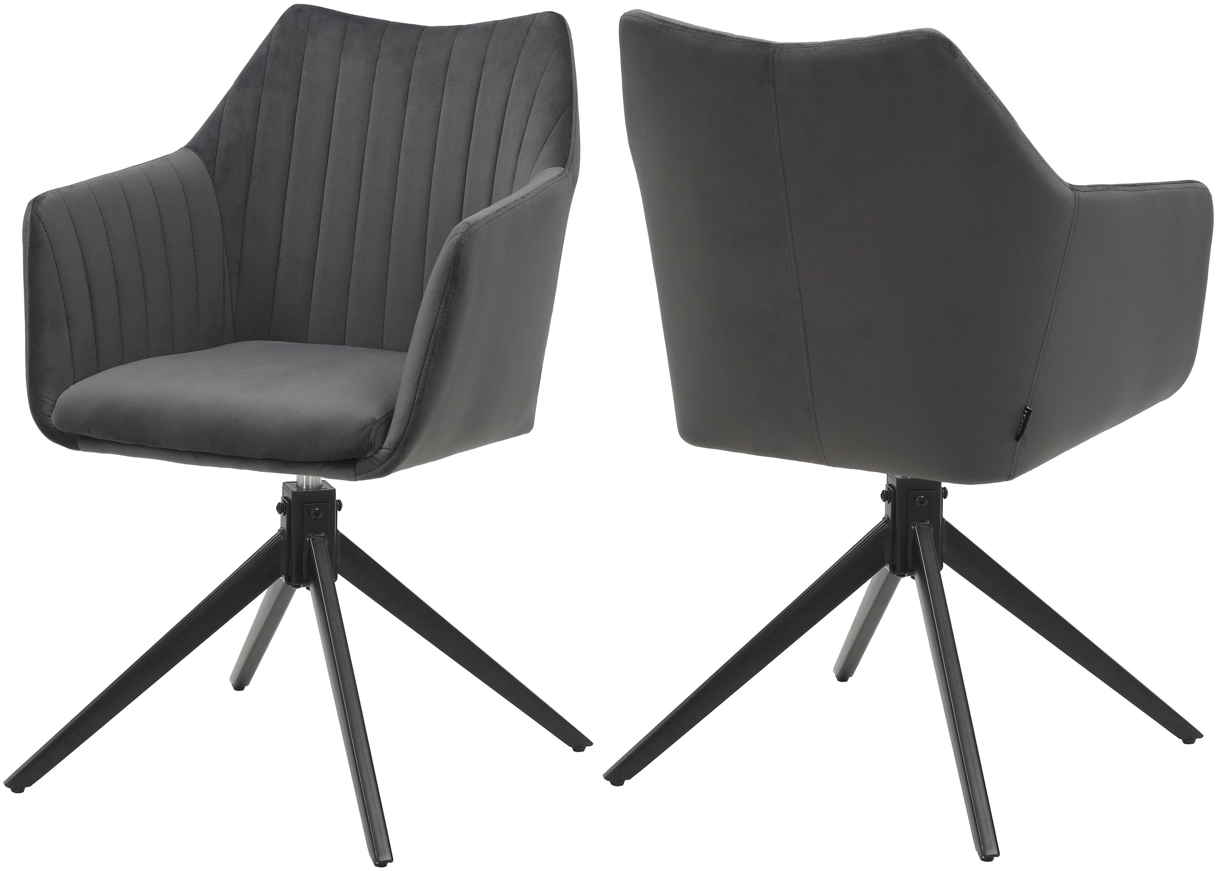 Home affaire Esszimmerstuhl »TAMPAST1, TOPSELLER!«, (Set), 2 St., Samtvelou günstig online kaufen