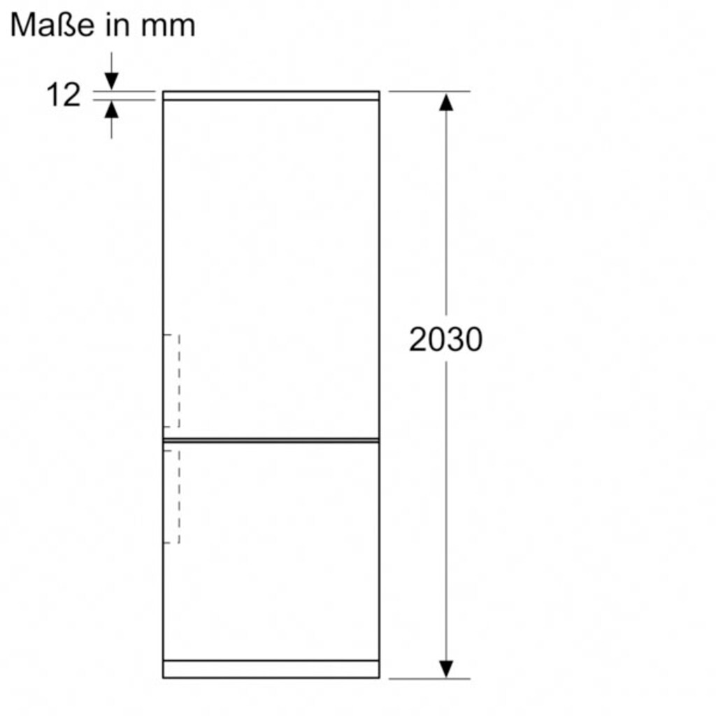 SIEMENS Kühl-/Gefrierkombination »KG39NAIBT«, KG39NAIBT, 203 cm hoch, 60 cm breit