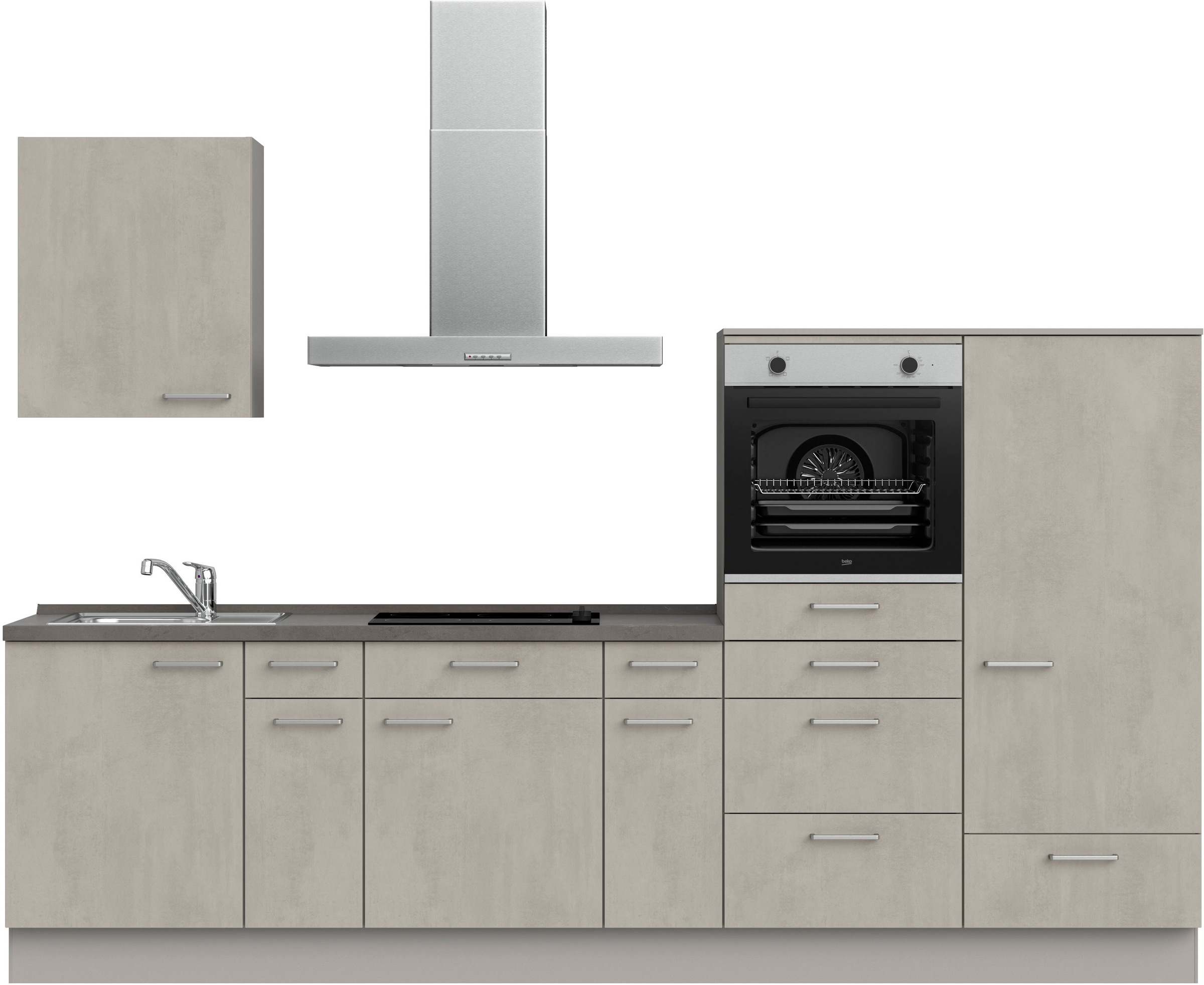 nobilia® Küchenzeile »"Riva I"«, vormontiert, Ausrichtung wählbar, Breite 3 günstig online kaufen