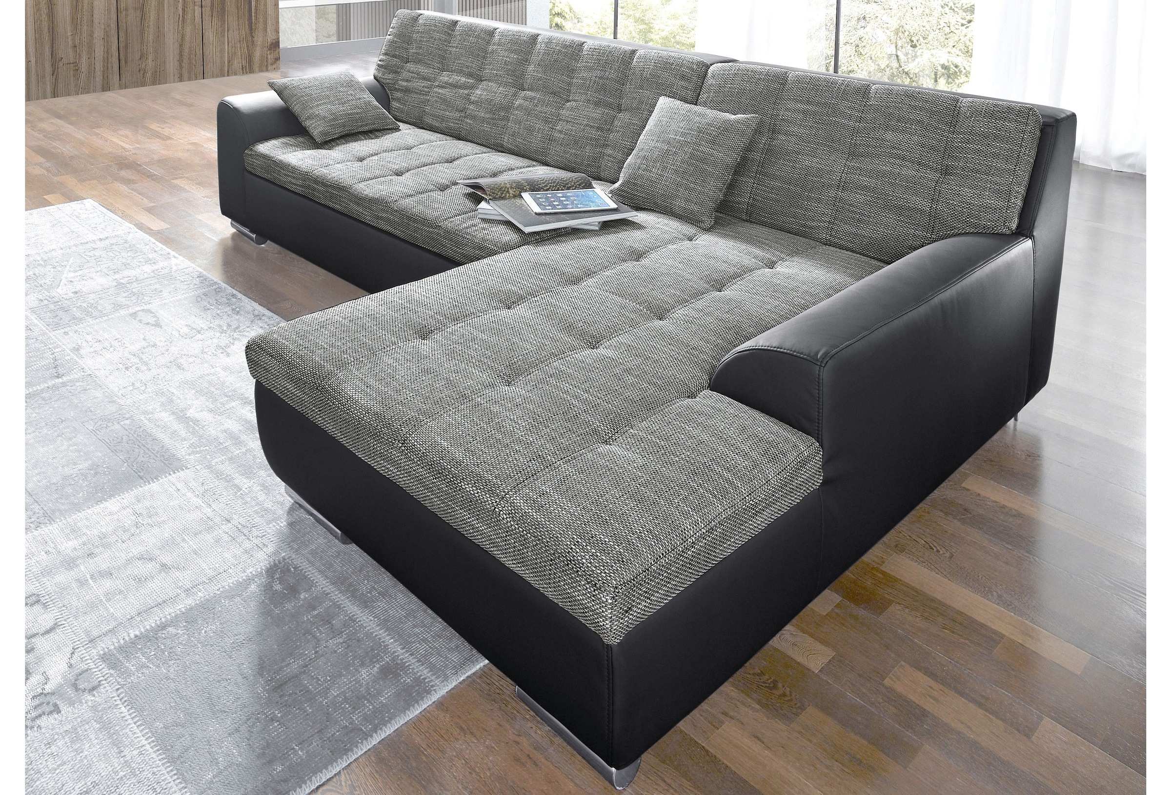 DOMO collection Ecksofa »Treviso viele Bezüge, auch in Cord, L-Form, B/T/H: günstig online kaufen