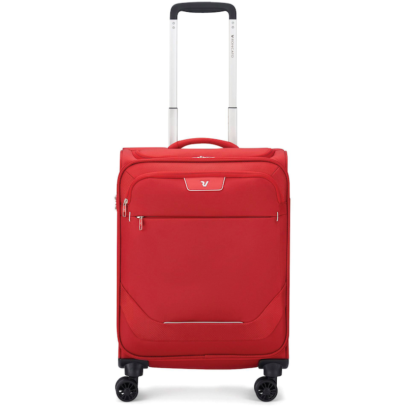 RONCATO Handgepäck-Trolley »Joy Carry-on, 55 cm, erweiterbar, rot« 42 l 4 Rollen Weichgepäck-Koffer Reisegepäck mit Volumenerweiterung und TSA...
