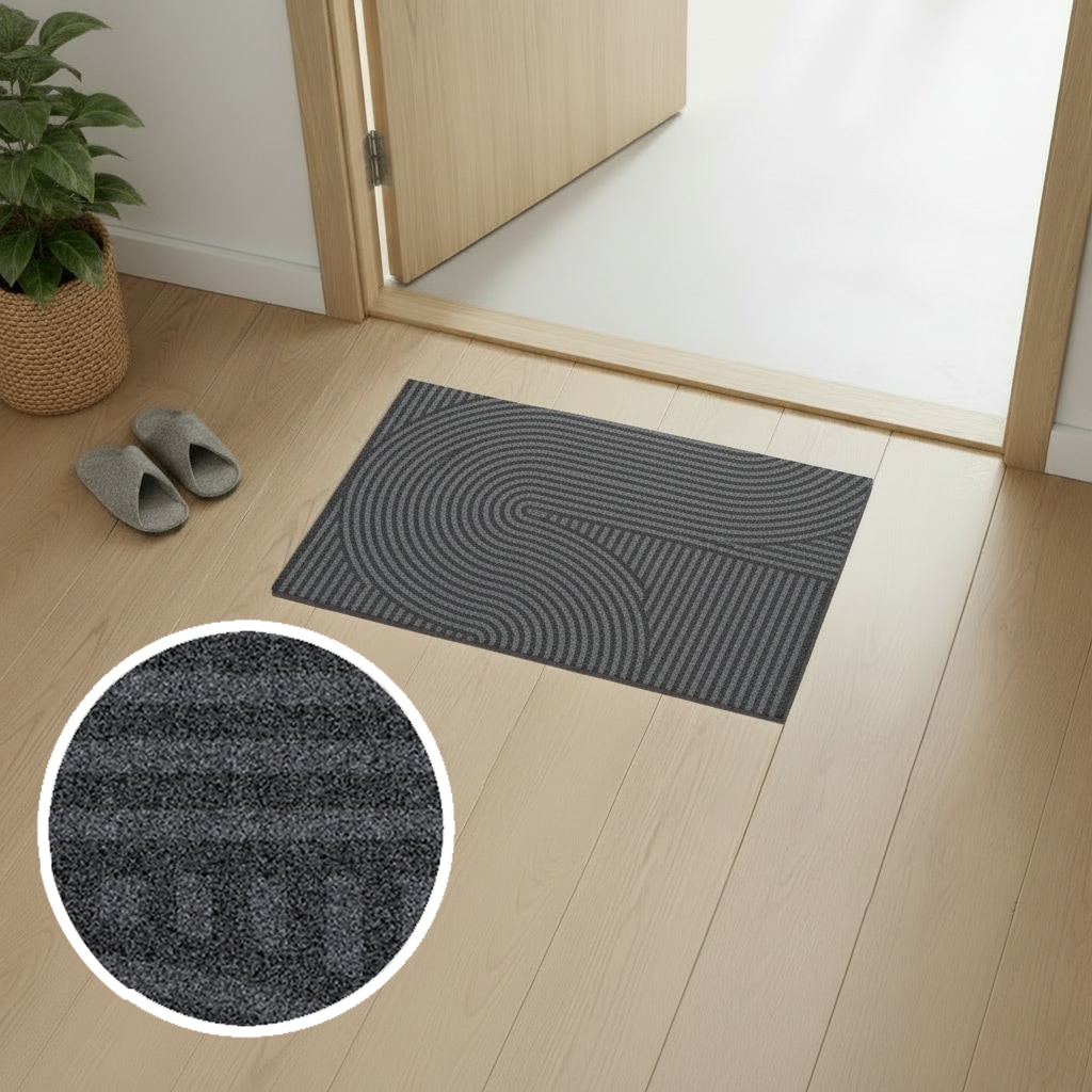 OTTO home Fußmatte »Sammo, Schmutzfangmatte, Teppich, für Hausflur und Wohnbereiche« rechteckig 5 mm Höhe Indoor, Eingangsmatte, Design, Scandi, Zen, rutschfeste Unterseite