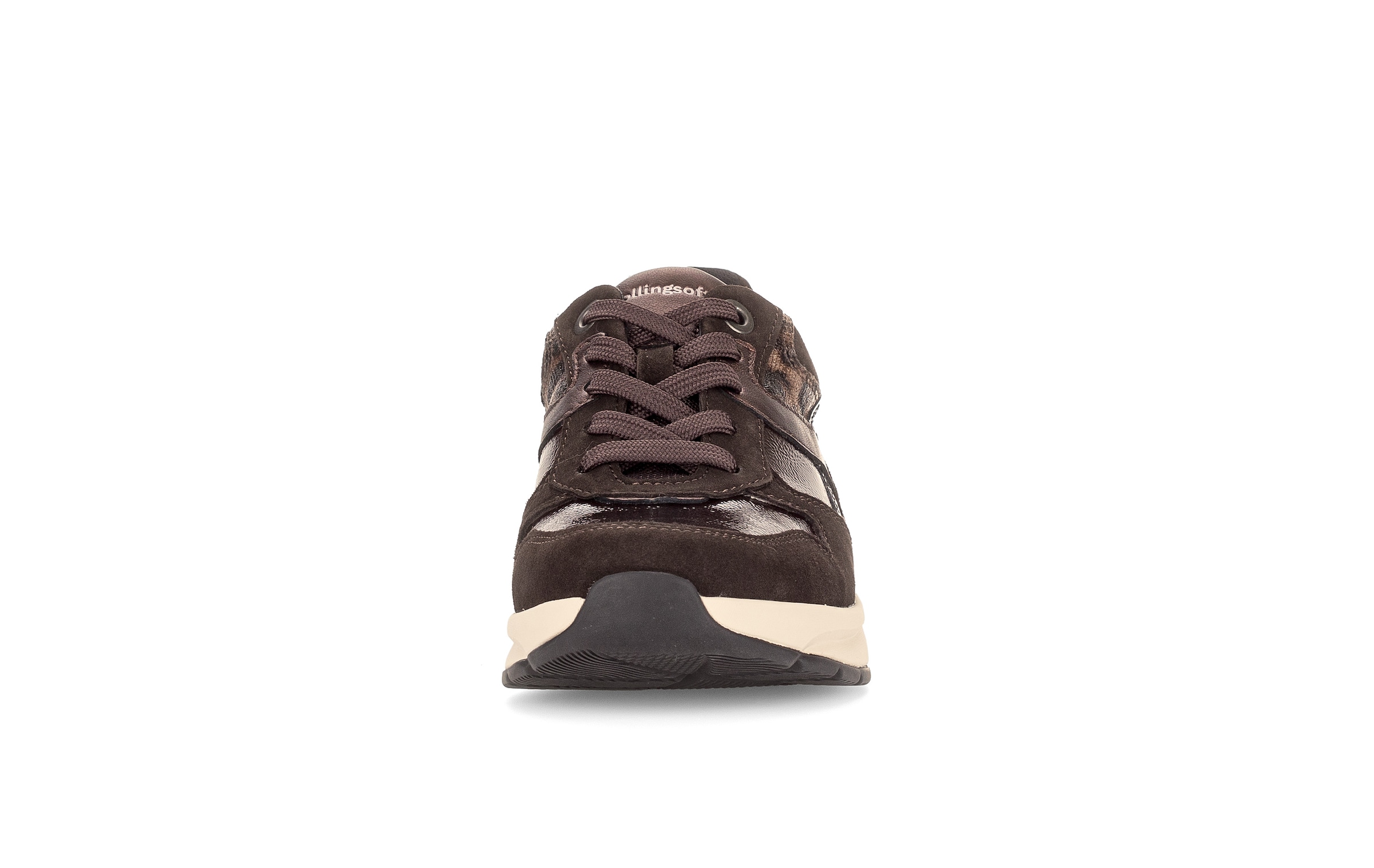rollingsoft Keilsneaker  Freizeitschuh, Halbschuh, Schnürer mit Kontrastbesätzen