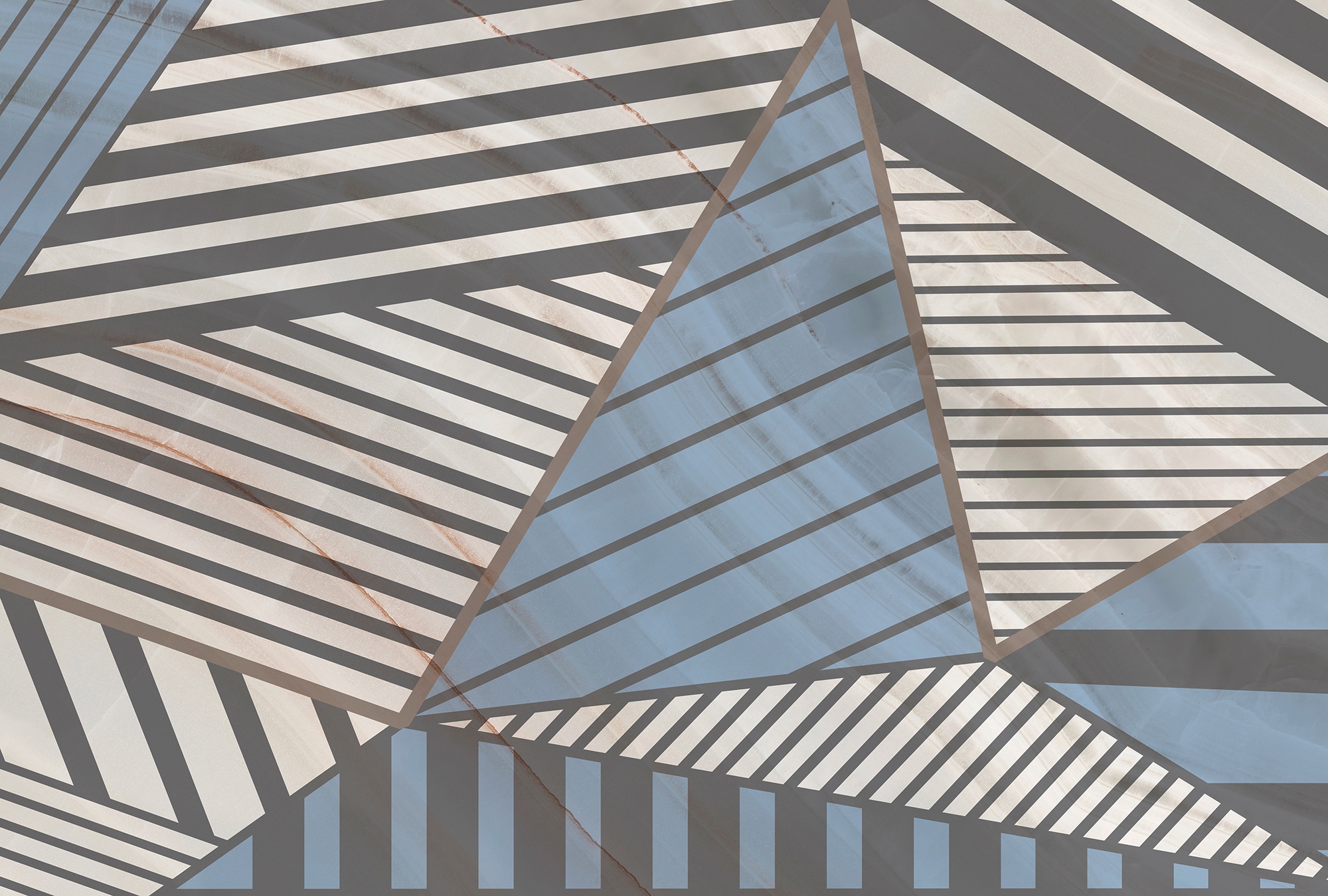 Architects Paper Fototapete »Atelier 47 Stripes Marble 3« 3D-Optik glatt Vl günstig online kaufen