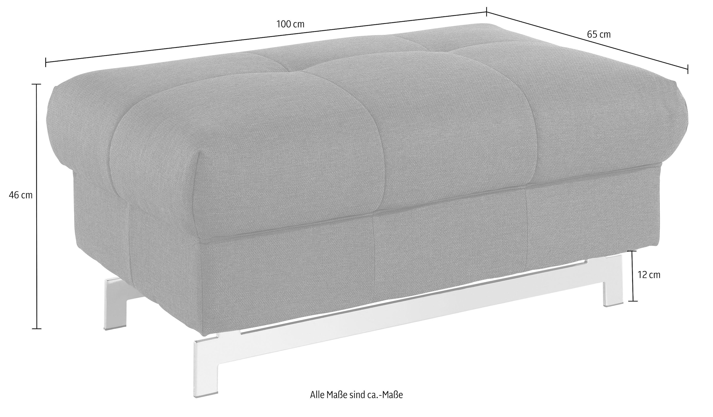 COTTA Hocker »Chef« mit edlen Metallkufen