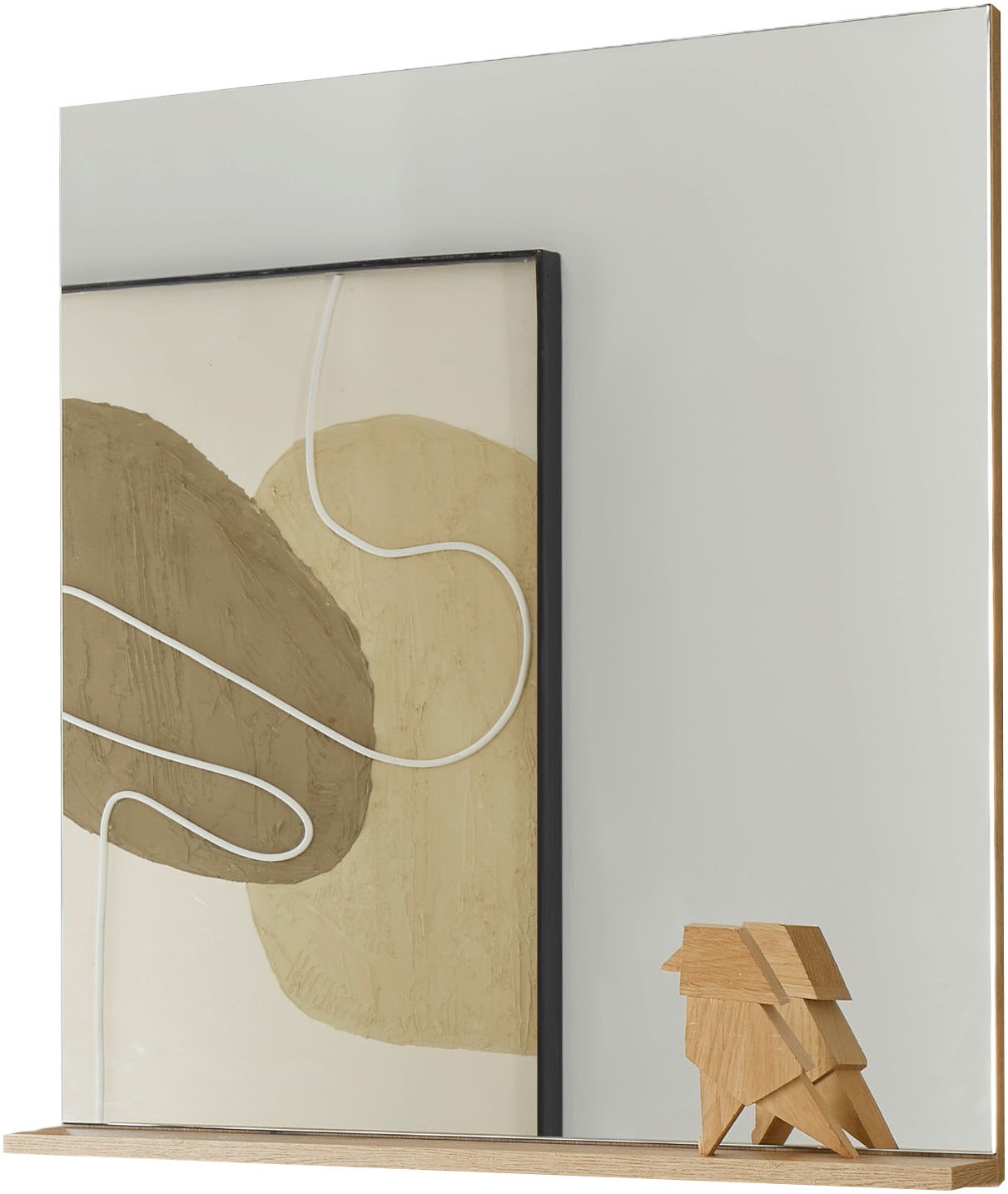 INOSIGN Garderobenspiegel »Giron/City, Spiegel in drei Farben, modernes Design«, universell einsetzbar, mit Ablagefläche, eckig, 75 cm breit