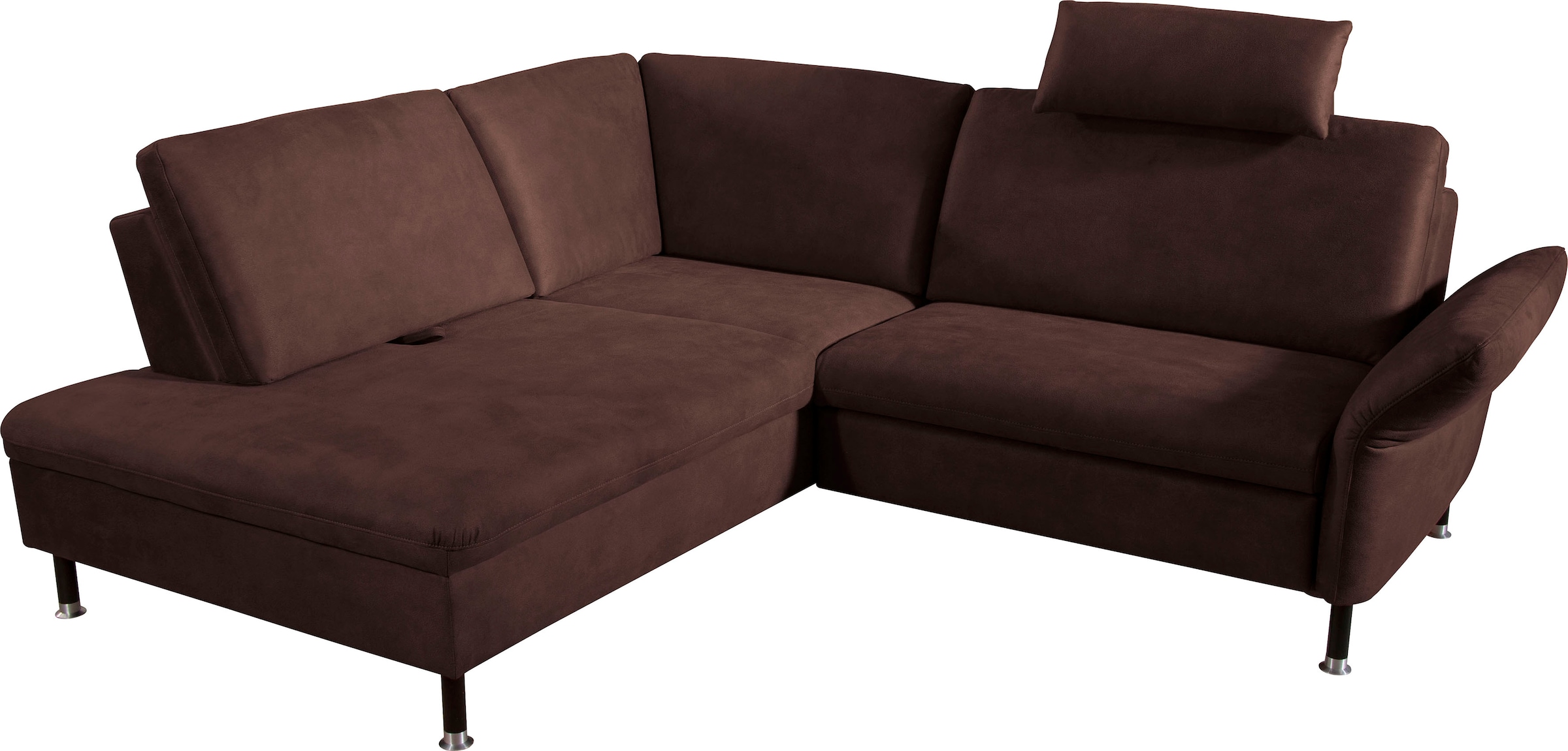 alina Ecksofa »Janis« inkl. Sitztiefenverstellung und Kopfstütze günstig online kaufen