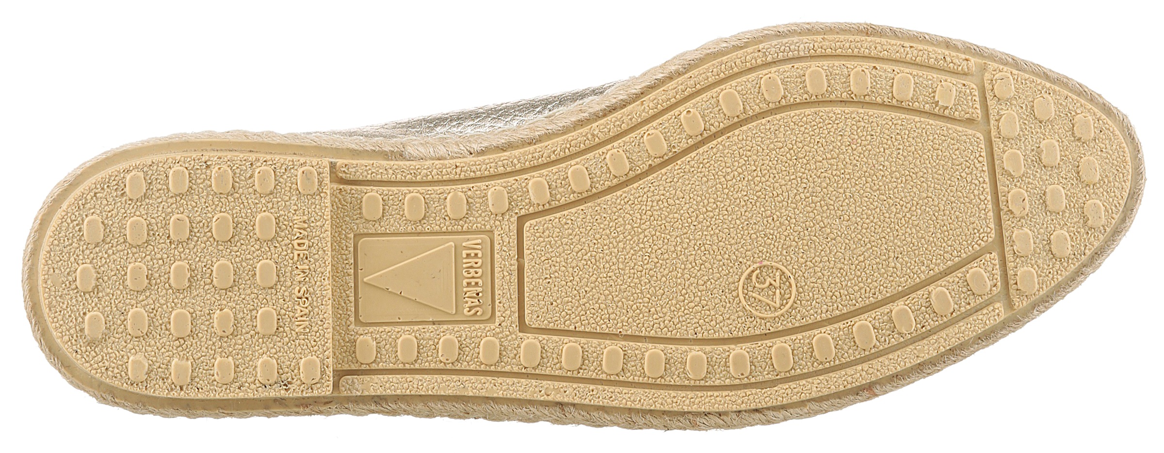 VERBENAS Slingsandale »Kiara Nucleo Metal«, Sommerschuh, Sling, Urlaubschuh, Slipper mit Juterahmen