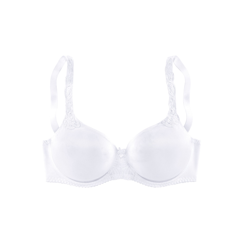 LASCANA Minimizer-BH, Träger mit Stickerei-Spitze, Basic Dessous