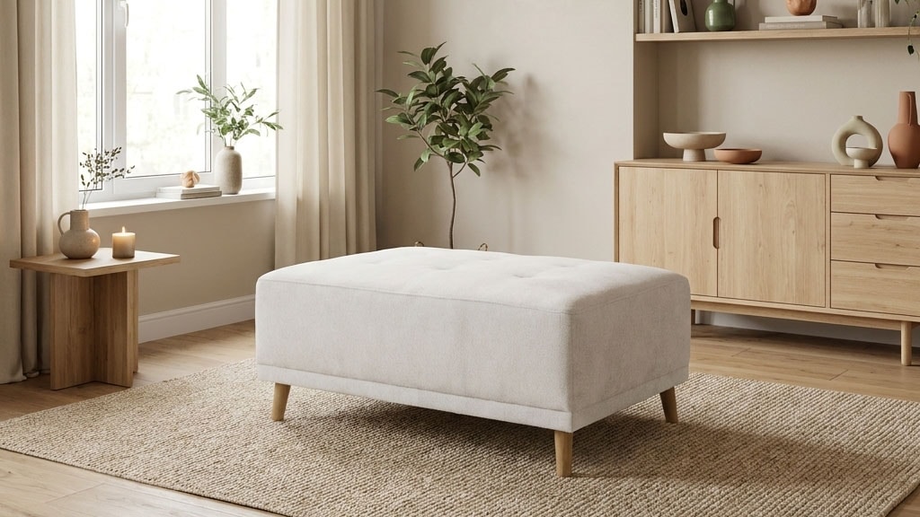 OTTO home Hocker »Greve« Polsterhocker Greve passend zum Sofa, Breite 104 cm