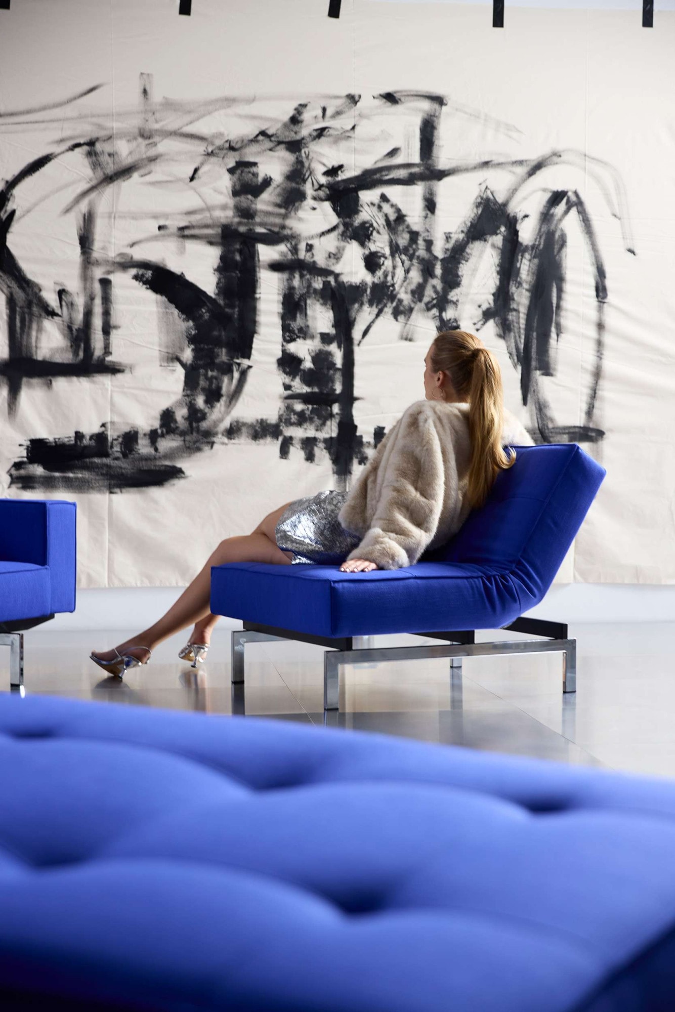 INNOVATION LIVING ™ Sessel »Splitback«, mit chromglänzenden Beinen, in skandinavischen Design