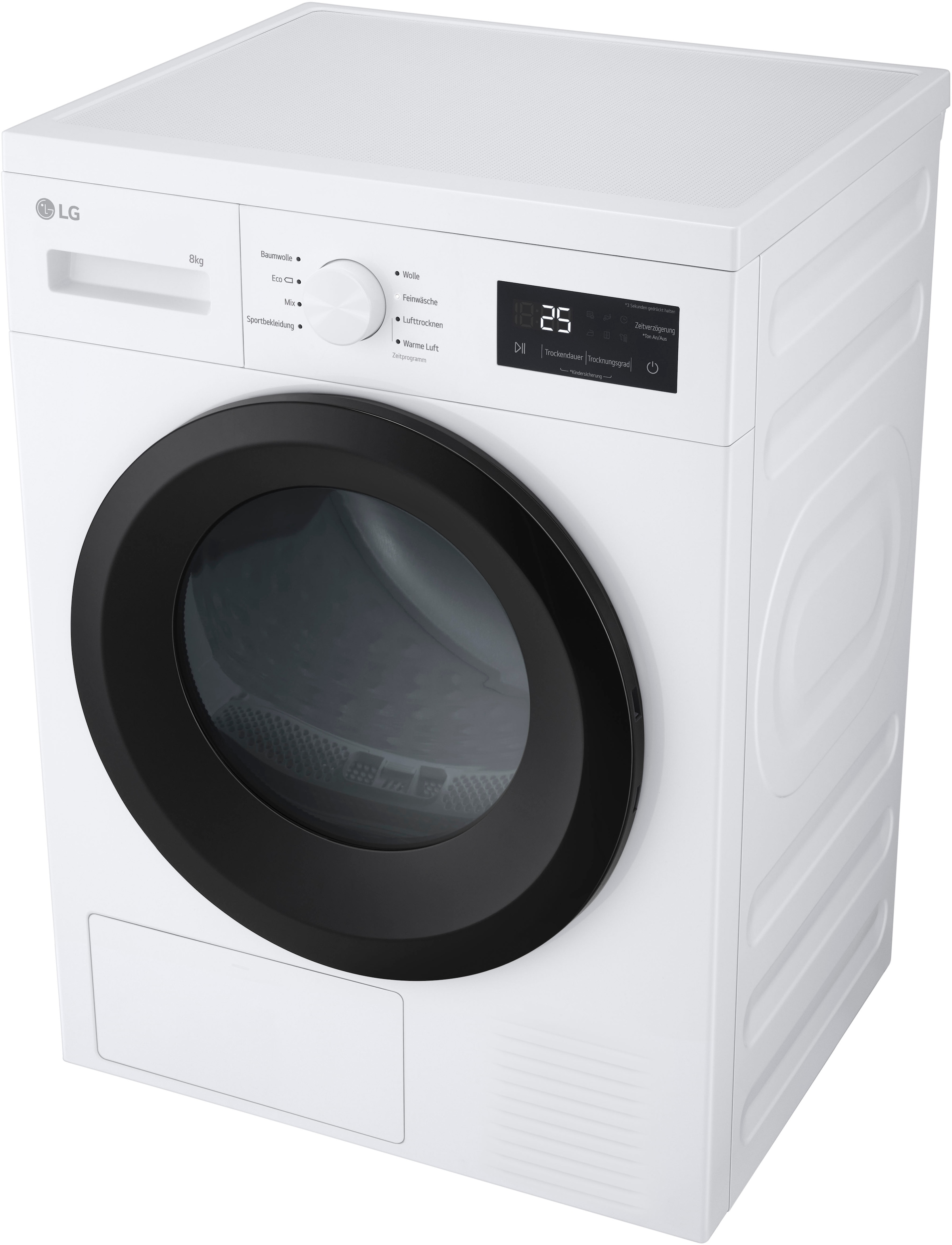 LG Wärmepumpentrockner »RT80B2«, Sicherheitsglastür
