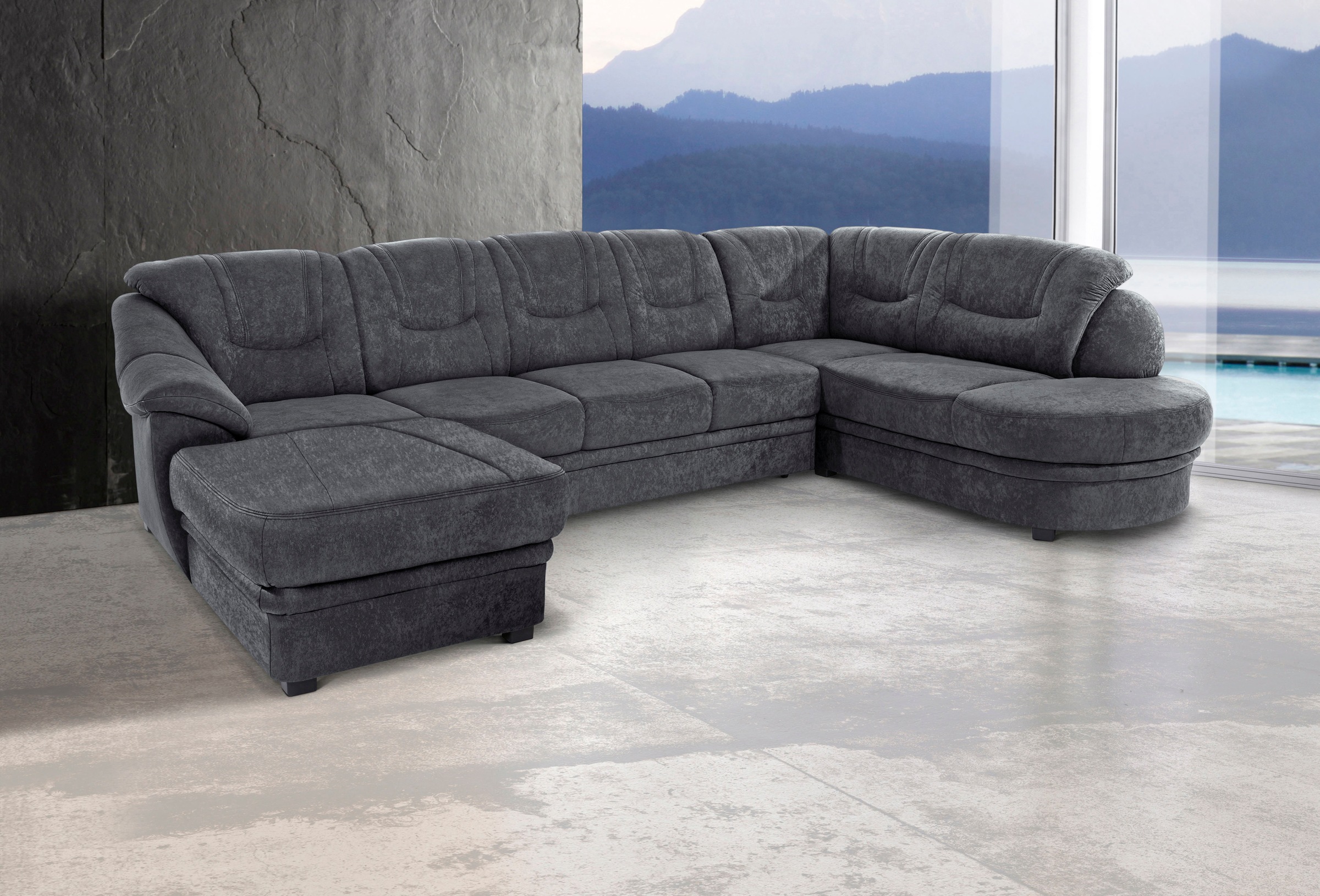 sit&more Wohnlandschaft »Savoni U-Form«, wahlweise mit Bettfunktion