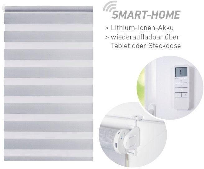 Good Life Elektrisches Rollo »Wood - SMART HOME«, Lichtschutz, ohne Bohren, günstig online kaufen