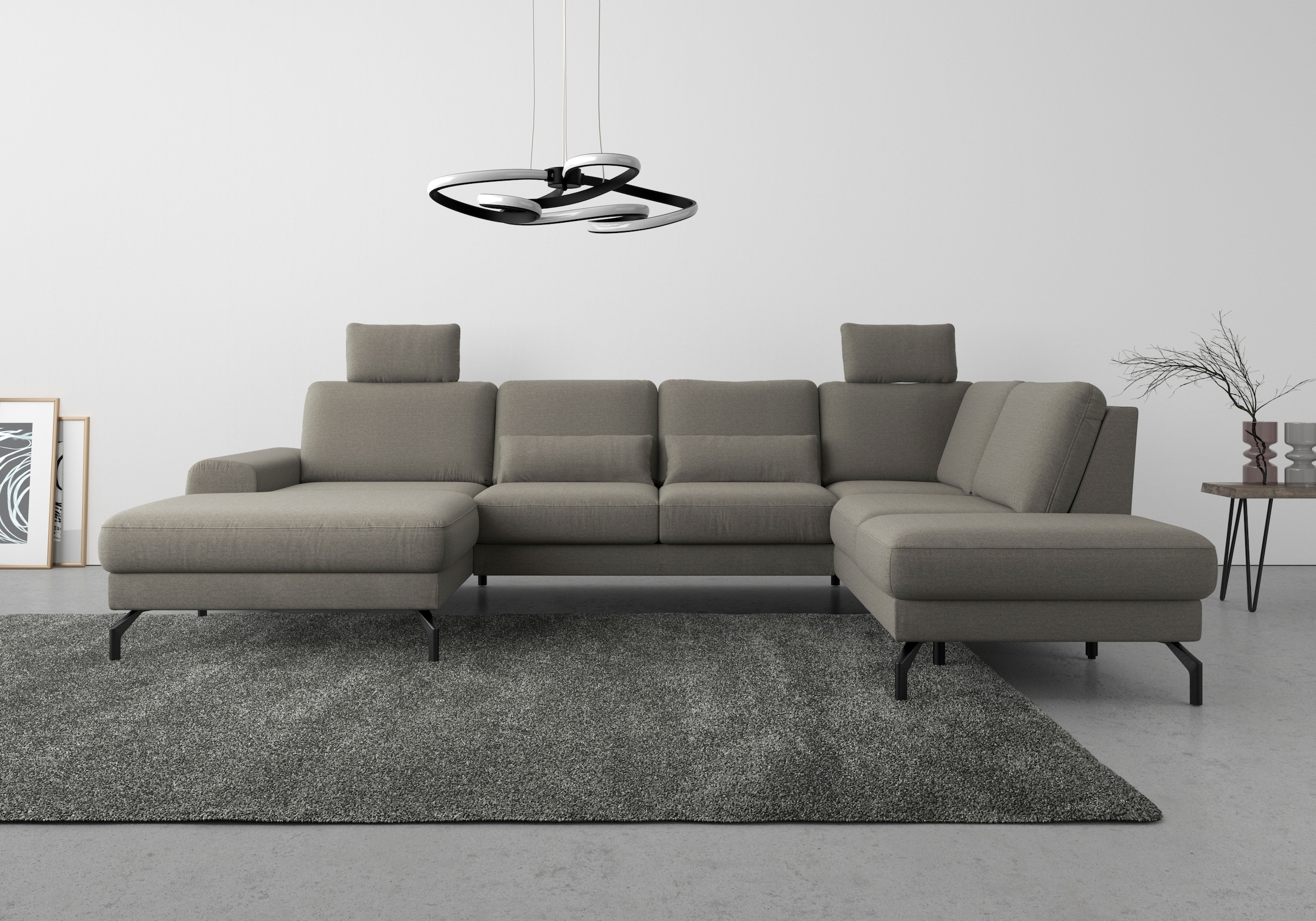 sit&more Wohnlandschaft »Cinturo U-Form« inklusive Sitztiefenverstellung un günstig online kaufen