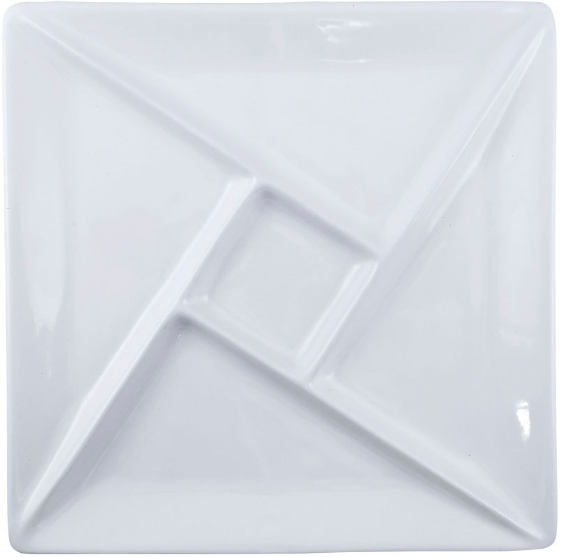 SWISSMAR Fondueteller »Raclette/Fondue Porzellanteller« Porzellan, quadrati günstig online kaufen