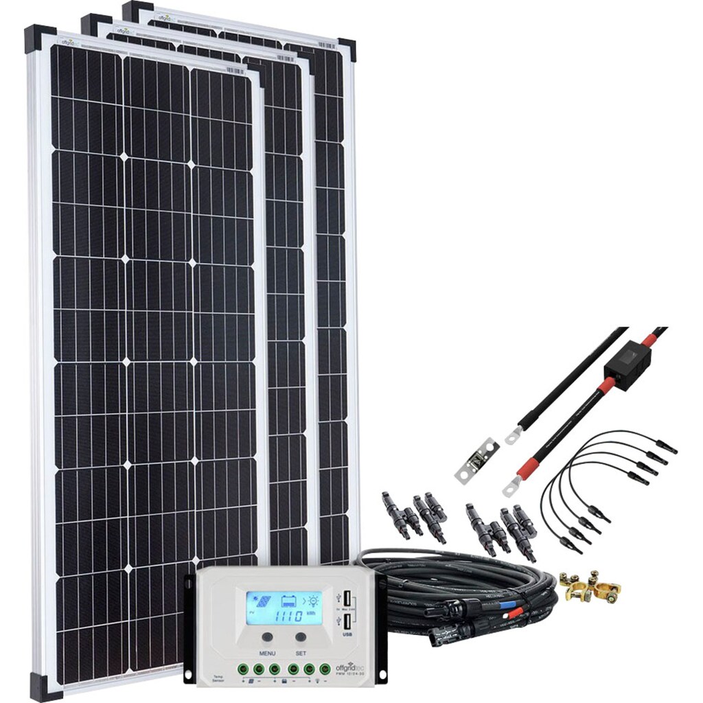 offgridtec Solaranlage »basicPremium-L 300W Solaranlage 12V/24V«, (Set)