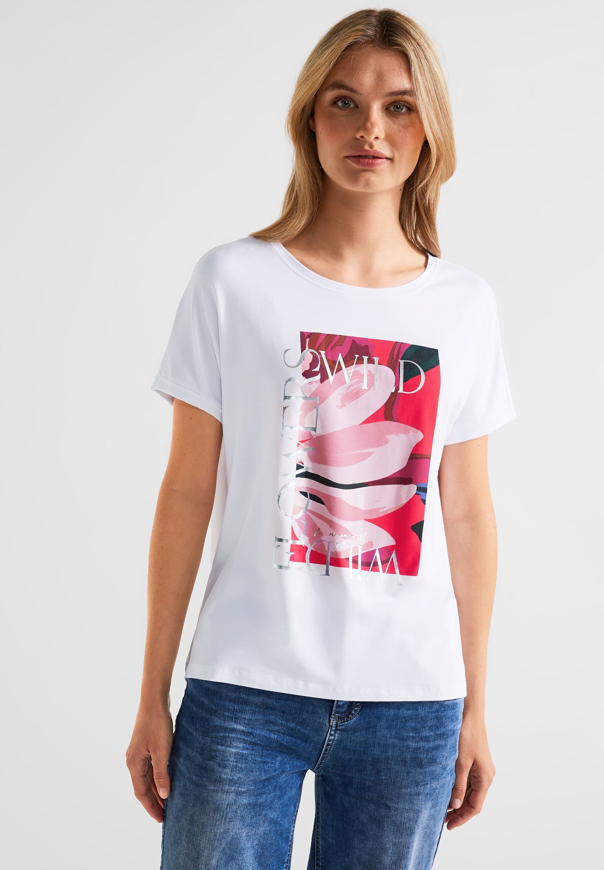 STREET ONE T-Shirt aus softer Viskose