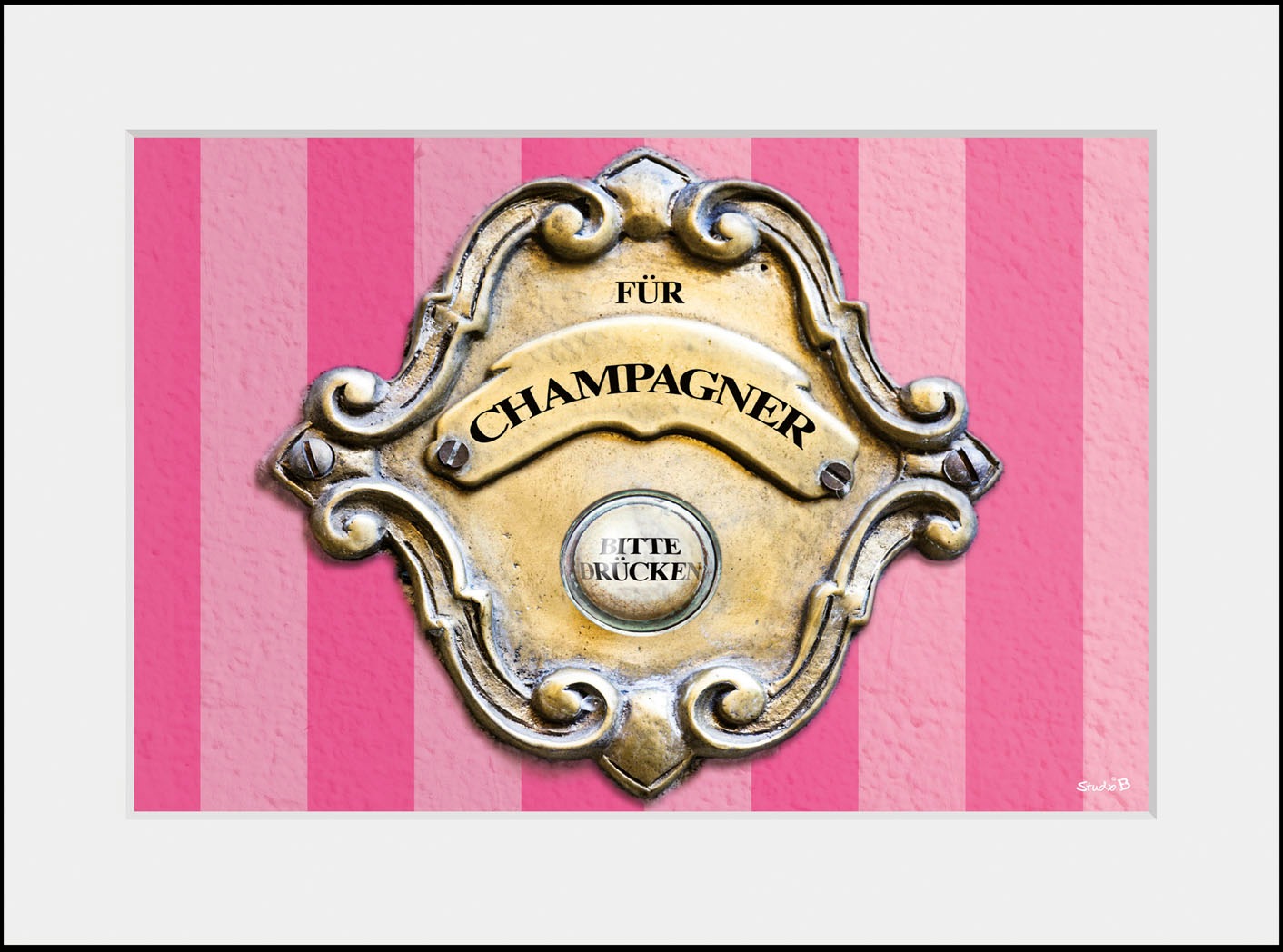 queence Bild »CHAMPAGNER BELL«, Gegenstandslos-Humor-Sprüche & Texte-Wein, günstig online kaufen