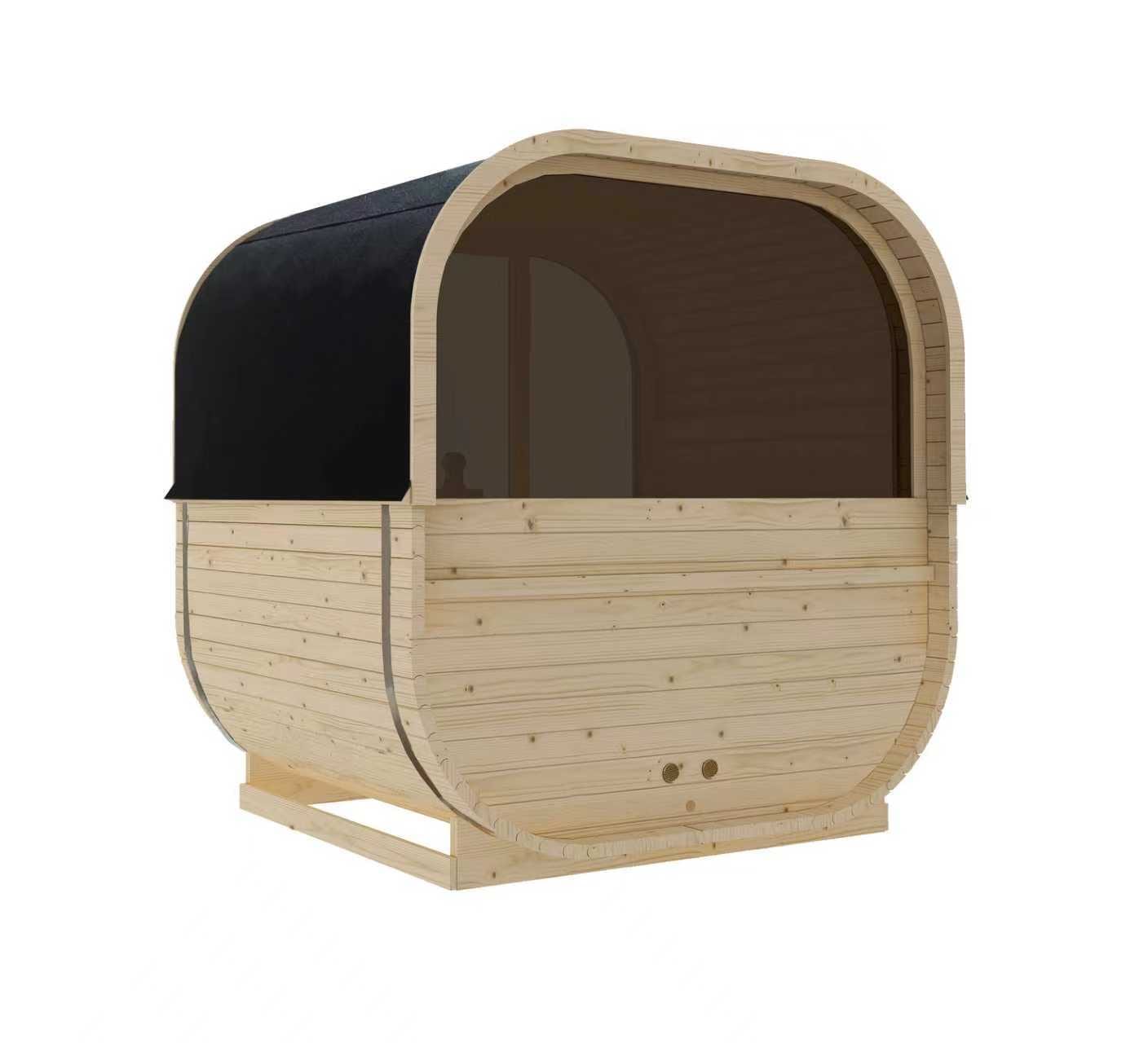 Sanotechnik Sauna »»HANKO« Außensauna« geeignet für 6 Personen, Fichtenholz