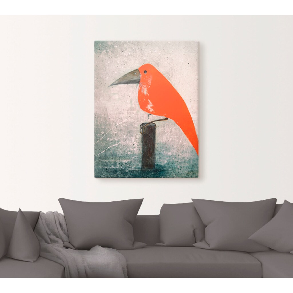 Artland Wandbild »Der Rote Vogel«, Vögel, (1 St.)