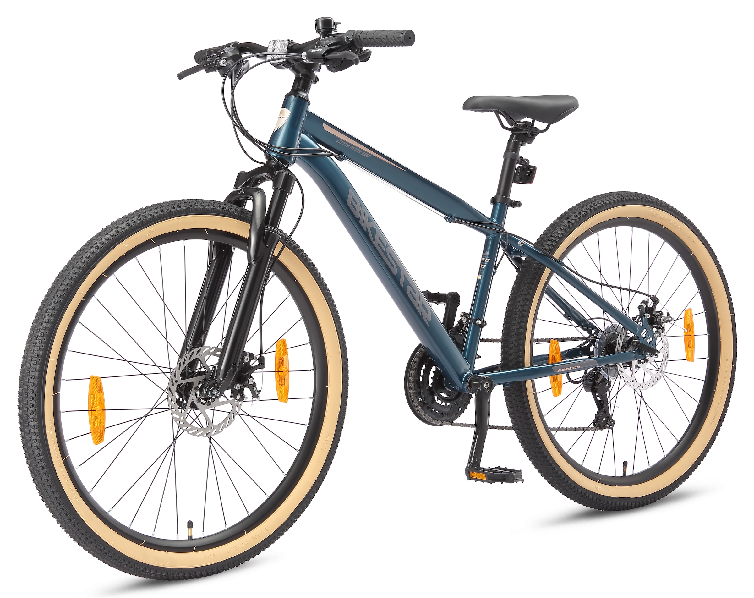 Bikestar Mountainbike 21 Gang Shimano RD-TY300 Schaltwerk Kettenschaltung für Damen und Herren, Kettenschaltung