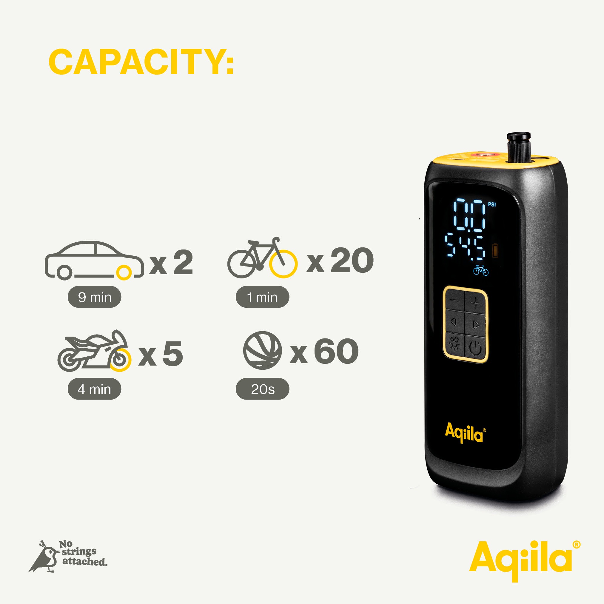 Aqiila Akku-Luftpumpe »Airbird C4«