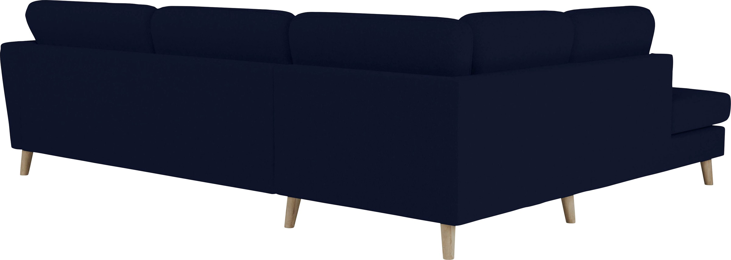 Home affaire Ecksofa »MARSEILLE 278/202 cm, L-Form, Ottom. rechts/links«, Massivholzbeine aus Eiche, in verschieden Bezügen und Farbvarianten