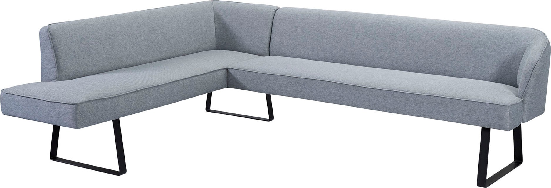 exxpo - sofa fashion Eckbank "Americano", mit Keder und Metallfüßen, Bezug günstig online kaufen